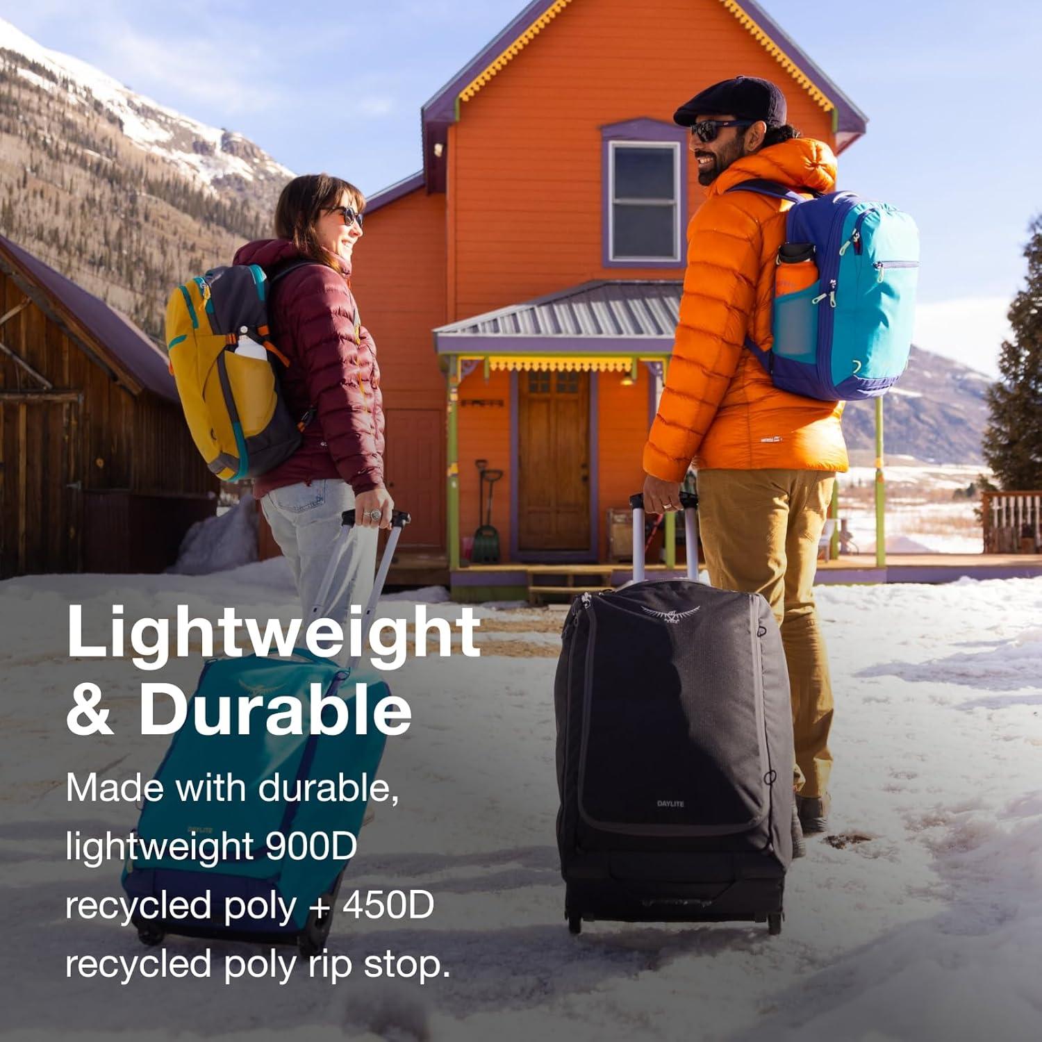 imageOsprey Daylite 85L Wheeled Collapsible Travel Duffel Bag Lightweight Rolling Suitcase Blue SpikemossAlkalineBlue SpikemossAlkaline