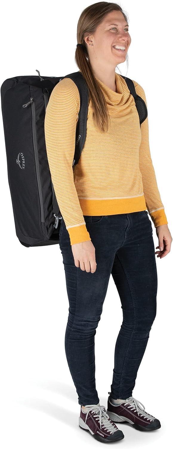 imageOsprey Daylite 85L Wheeled Collapsible Travel Duffel Bag Lightweight Rolling Suitcase Blue SpikemossAlkalineNight Shift Blue