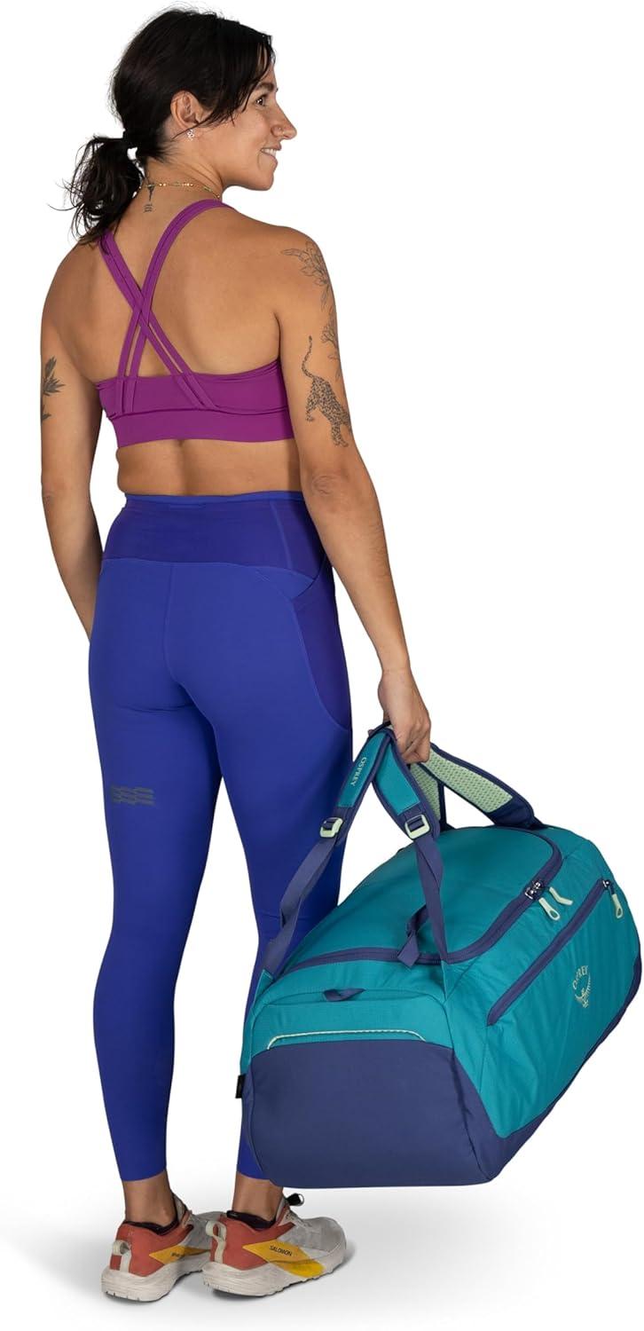 imageOsprey Daylite Duffel Backpack Convertible Everyday Duffel Bag for Gym Commute and TravelBlue SpikemossAlkaline