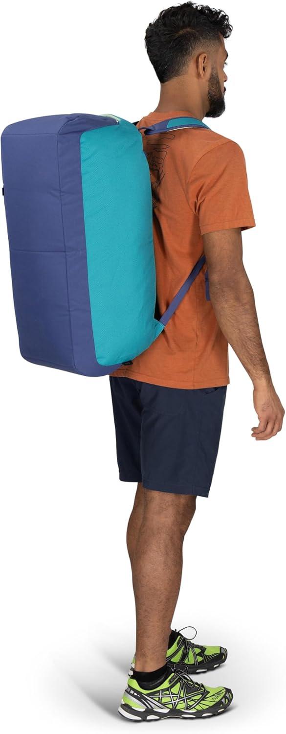 imageOsprey Daylite Duffel Backpack Convertible Everyday Duffel Bag for Gym Commute and TravelBlue SpikemossAlkaline