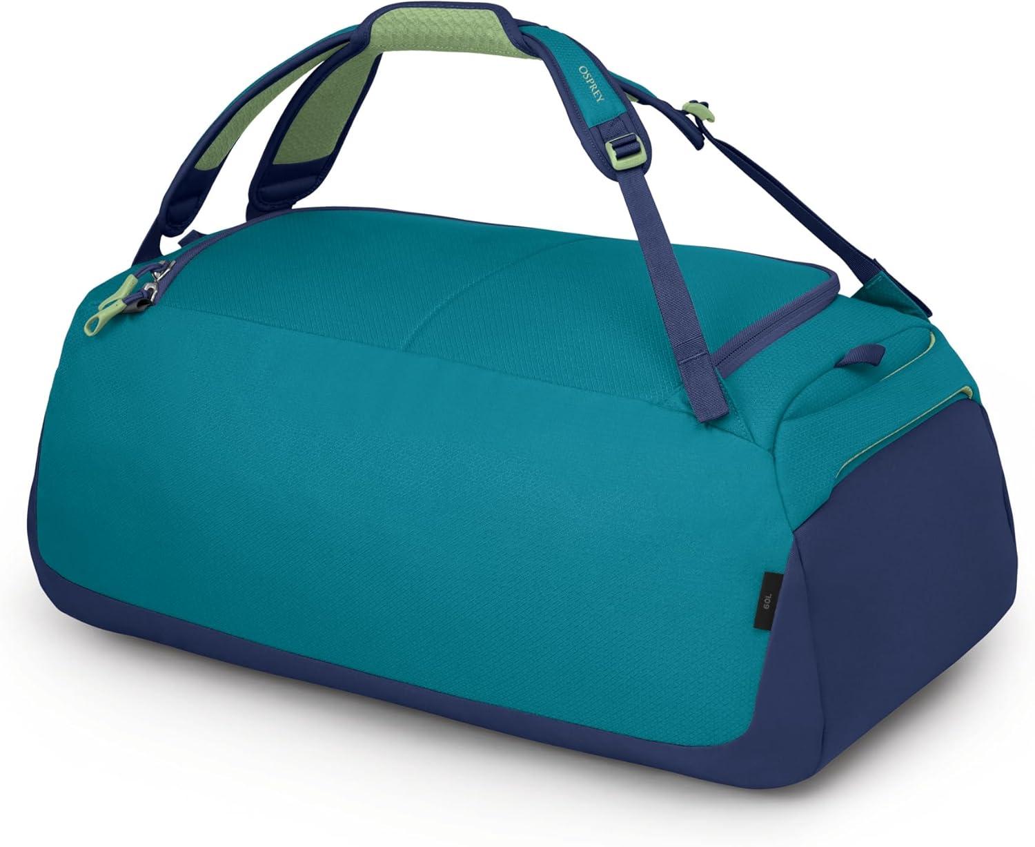 imageOsprey Daylite Duffel Backpack Convertible Everyday Duffel Bag for Gym Commute and TravelBlue SpikemossAlkaline