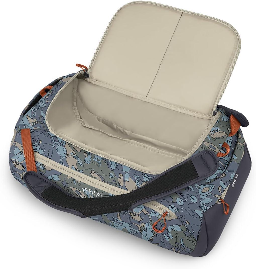 imageOsprey Daylite Duffel Backpack Convertible Everyday Duffel Bag for Gym Commute and TravelEnjoy Outside Print