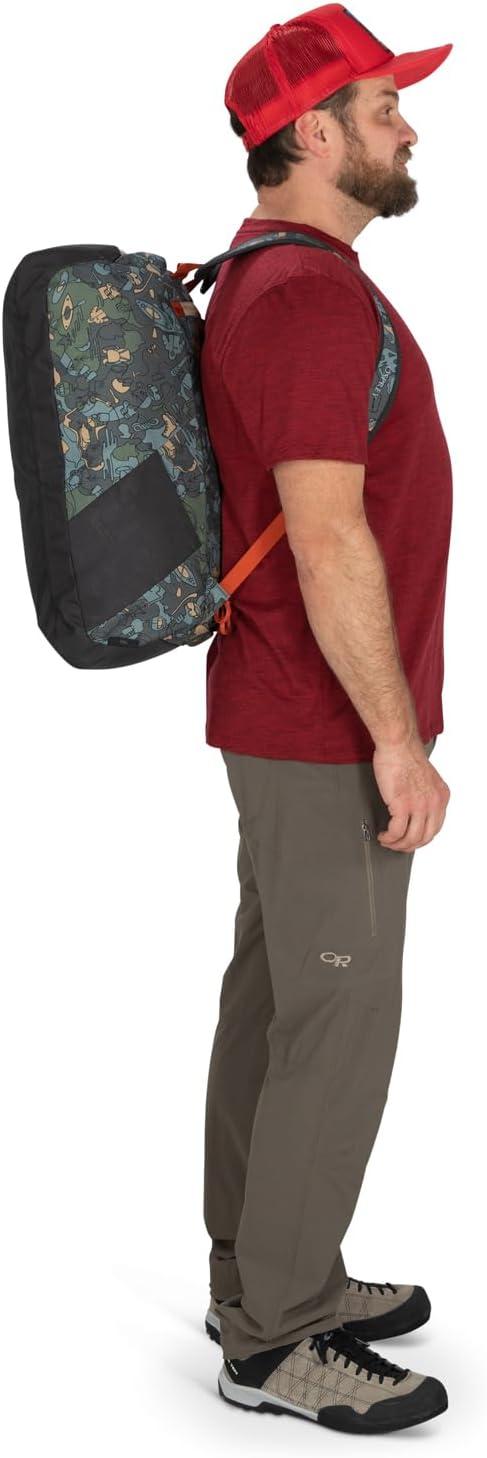 imageOsprey Daylite Duffel Backpack Convertible Everyday Duffel Bag for Gym Commute and TravelEnjoy Outside Print
