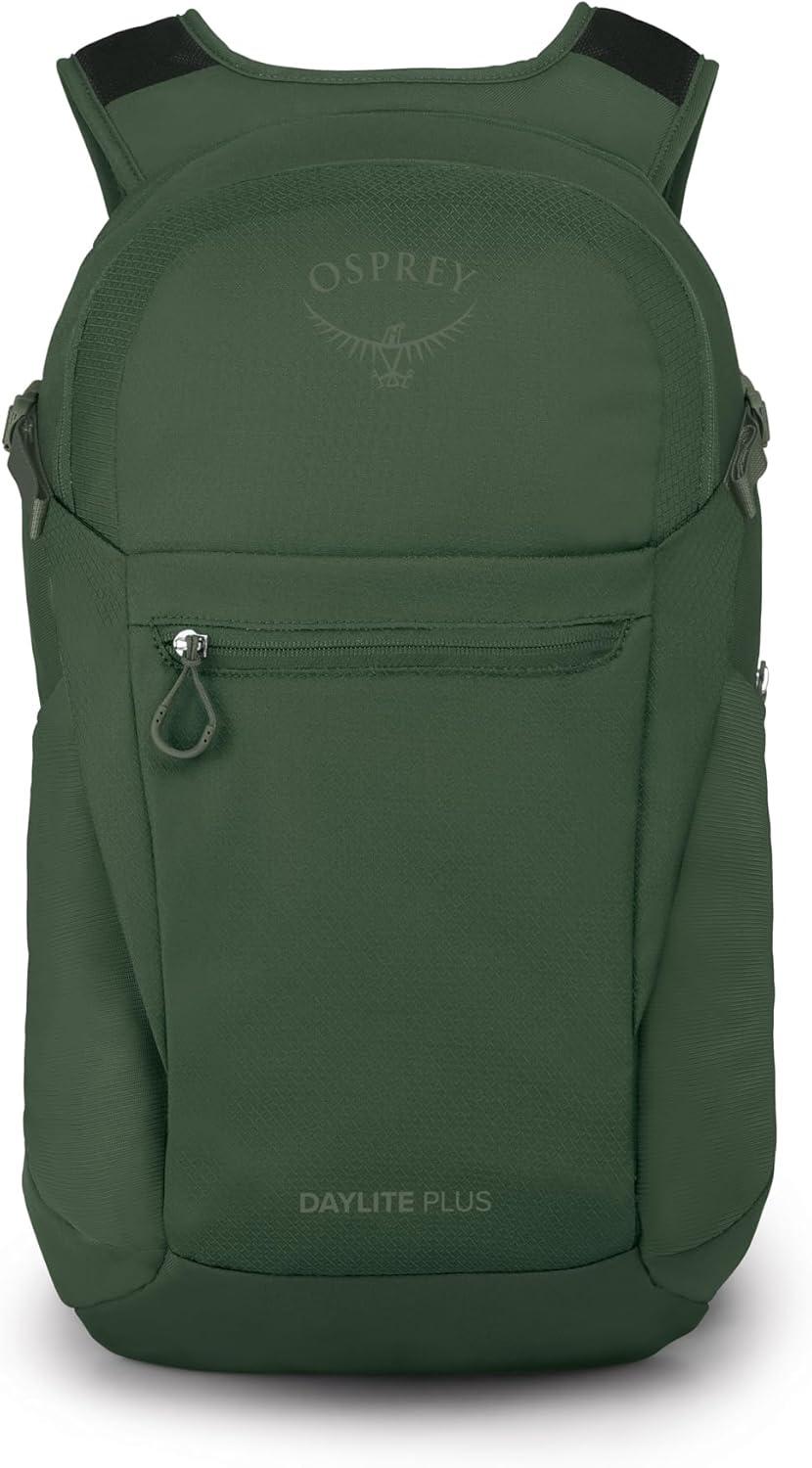 imageOsprey Daylite Plus Commuter Backpack Lightweight Everyday Pack with Laptop Sleeve and Water Bottle Pockets Ideal for Work School and Travel with Versatile Storage Options BlackSeaweed Green Amazon Exclusive