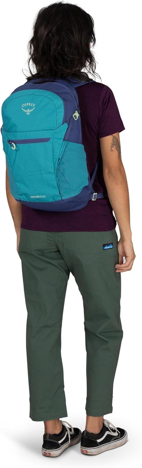 imageOsprey Daylite Plus Commuter Backpack Lightweight Everyday Pack with Laptop Sleeve and Water Bottle Pockets Ideal for Work School and Travel with Versatile Storage Options BlackTan Concrete