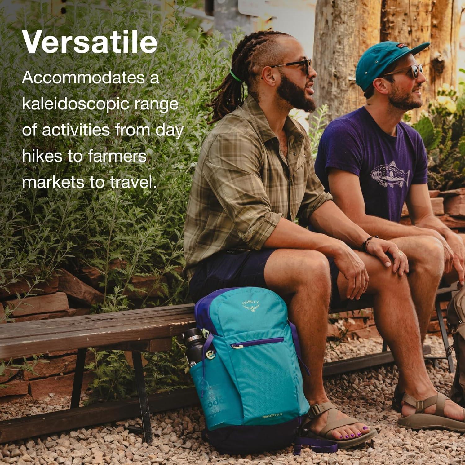 imageOsprey Daylite Plus Commuter Backpack Lightweight Everyday Pack with Laptop Sleeve and Water Bottle Pockets Ideal for Work School and Travel with Versatile Storage Options BlackSmoky Desert PrintMagma Brown