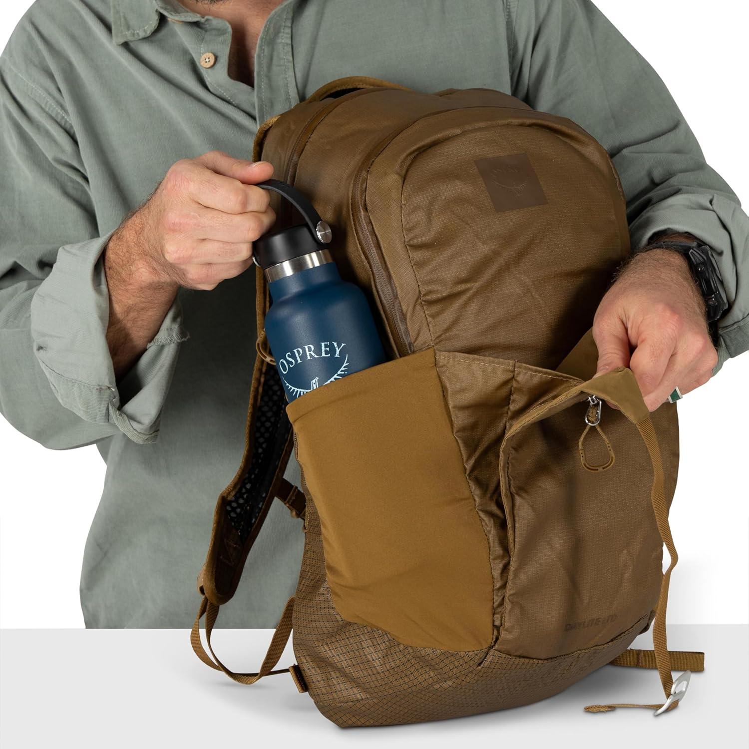 imageOsprey Daylite Plus Commuter Backpack Lightweight Everyday Pack with Laptop Sleeve and Water Bottle Pockets Ideal for Work School and Travel with Versatile Storage Options BlackDaisy Printsevres Blue