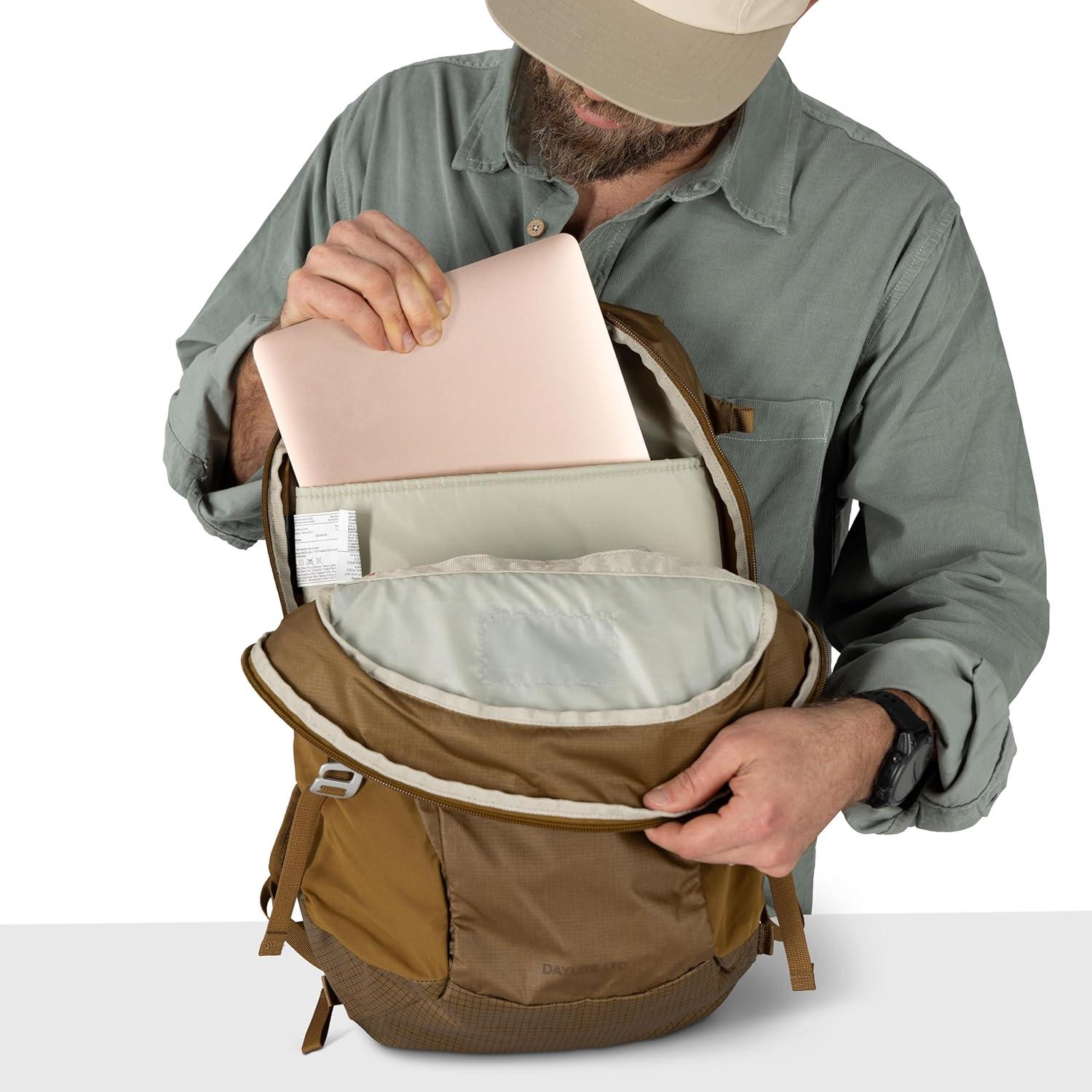 imageOsprey Daylite Plus Commuter Backpack Lightweight Everyday Pack with Laptop Sleeve and Water Bottle Pockets Ideal for Work School and Travel with Versatile Storage Options BlackDaisy Printsevres Blue