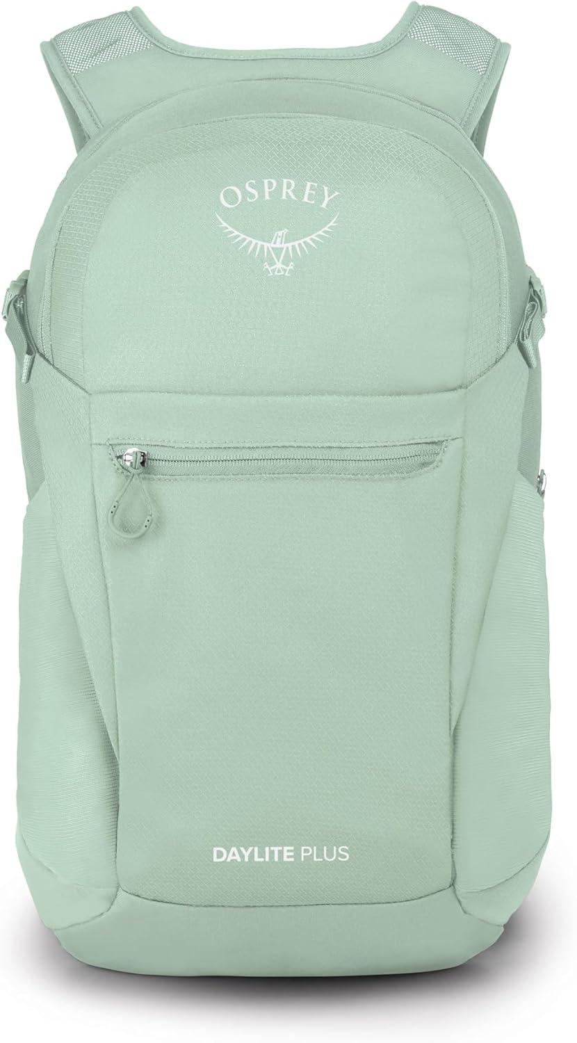 imageOsprey Daylite Plus Commuter Backpack Lightweight Everyday Pack with Laptop Sleeve and Water Bottle Pockets Ideal for Work School and Travel with Versatile Storage Options BlackFrosty Mint