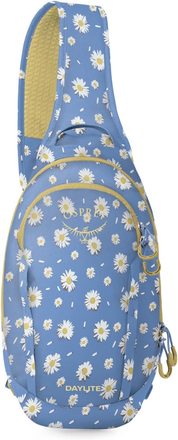 imageOsprey Daylite Shoulder Sling Bag Compact Crossbody Backpack for Everyday Carry Festivals and Lightweight TravelDaisy Printsevres Blue