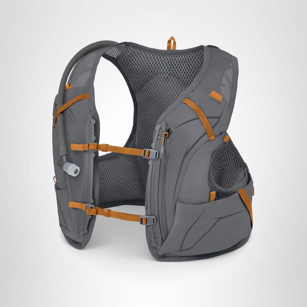 imageOsprey Duro 15L Mens Running Hydration Vest with Hydraulics ReservoirPhantom GreyToffee Orange