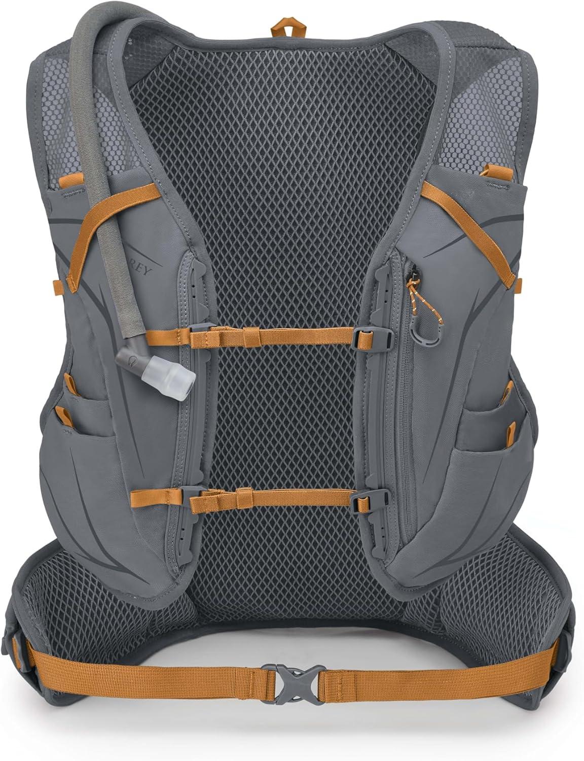 imageOsprey Duro 15L Mens Running Hydration Vest with Hydraulics ReservoirPhantom GreyToffee Orange