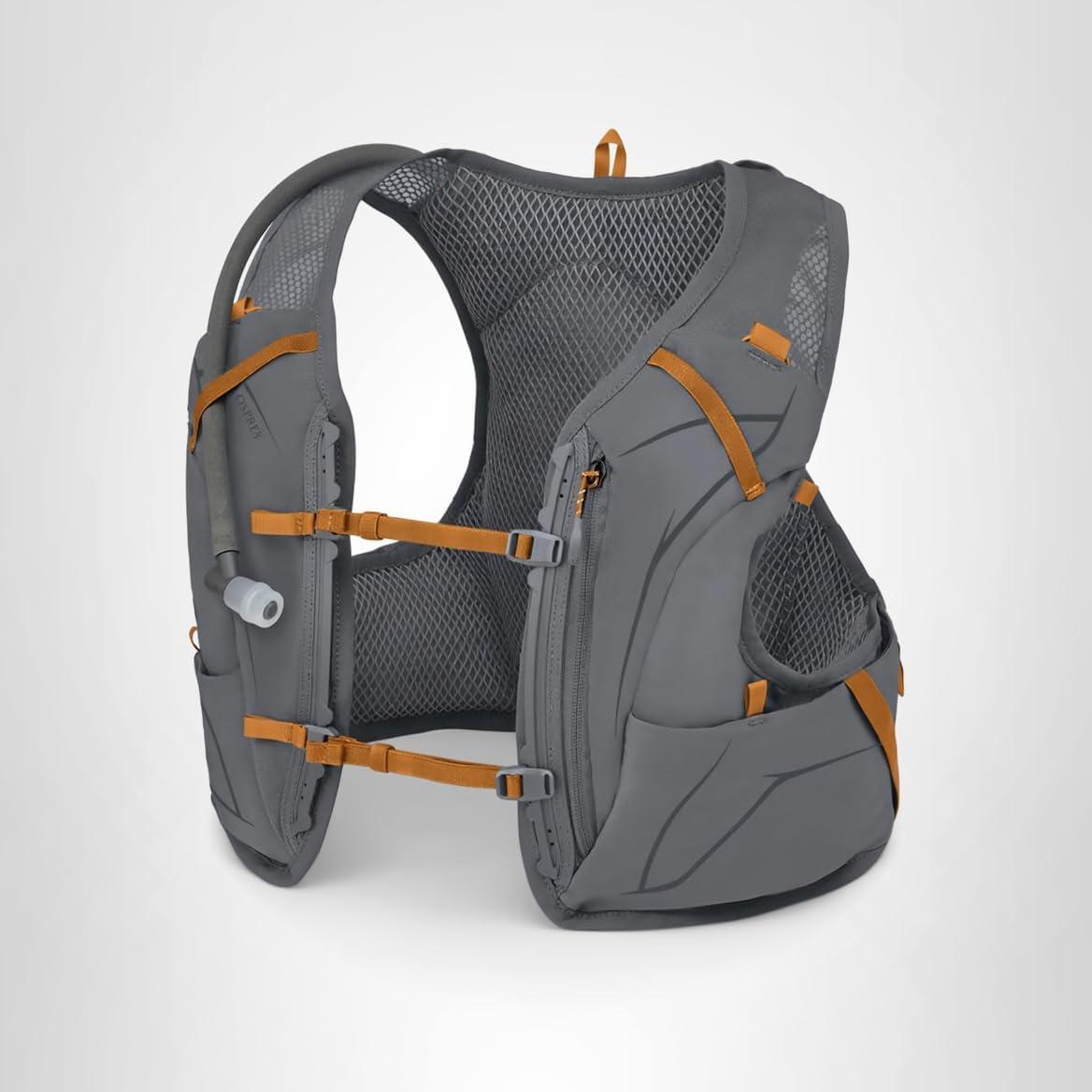 imageOsprey Duro 15L Mens Running Hydration Vest with Hydraulics ReservoirPhantom GreyToffee Orange