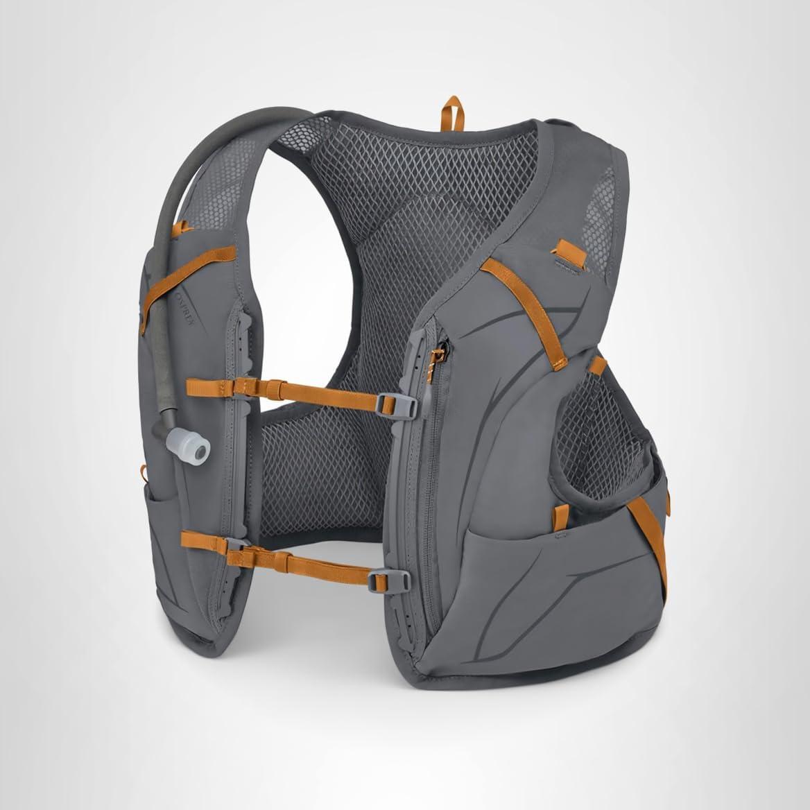 imageOsprey Duro 15L Mens Running Hydration Vest with Hydraulics ReservoirPhantom GreyToffee Orange