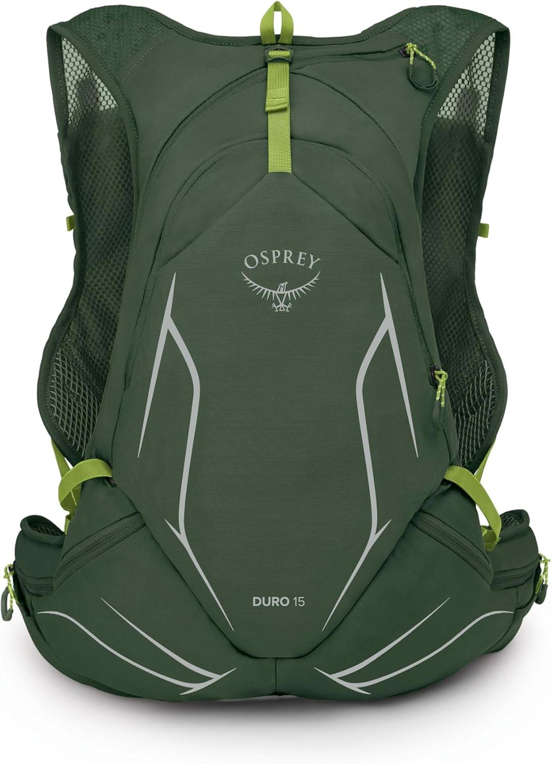 imageOsprey Duro 15L Mens Running Hydration Vest with Hydraulics ReservoirSeaweed GreenLimon