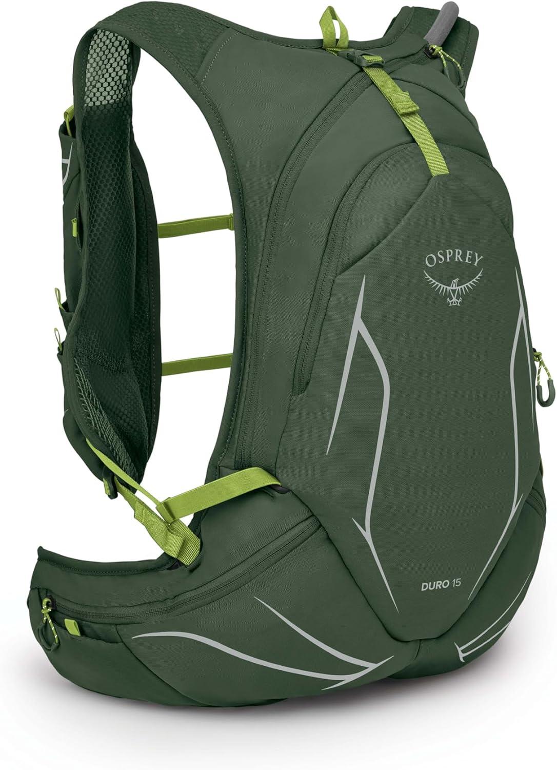 imageOsprey Duro 15L Mens Running Hydration Vest with Hydraulics ReservoirSeaweed GreenLimon