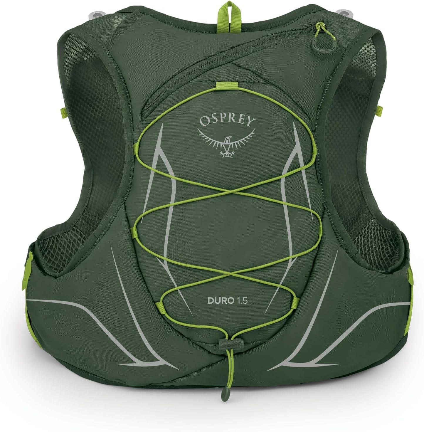 imageOsprey Duro 15L Mens Running Hydration Vest with Hydraulics ReservoirSeaweed GreenLimon