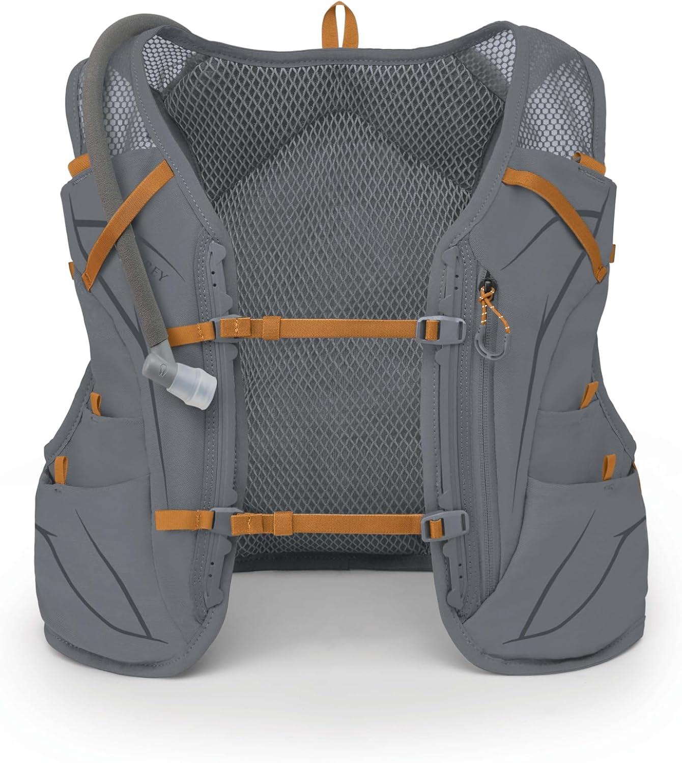 imageOsprey Duro 6L Mens Running Hydration Vest with Hydraulics ReservoirPhantom GreyToffee Orange