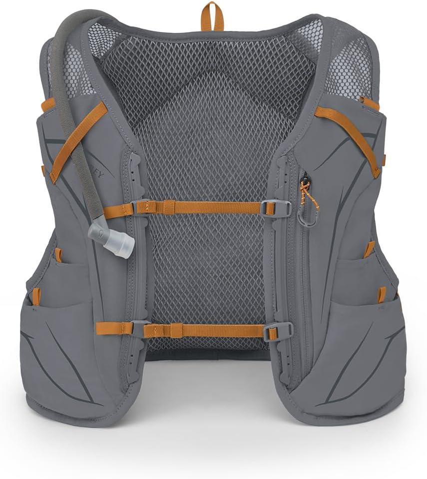 imageOsprey Duro 6L Mens Running Hydration Vest with Hydraulics ReservoirPhantom GreyToffee Orange