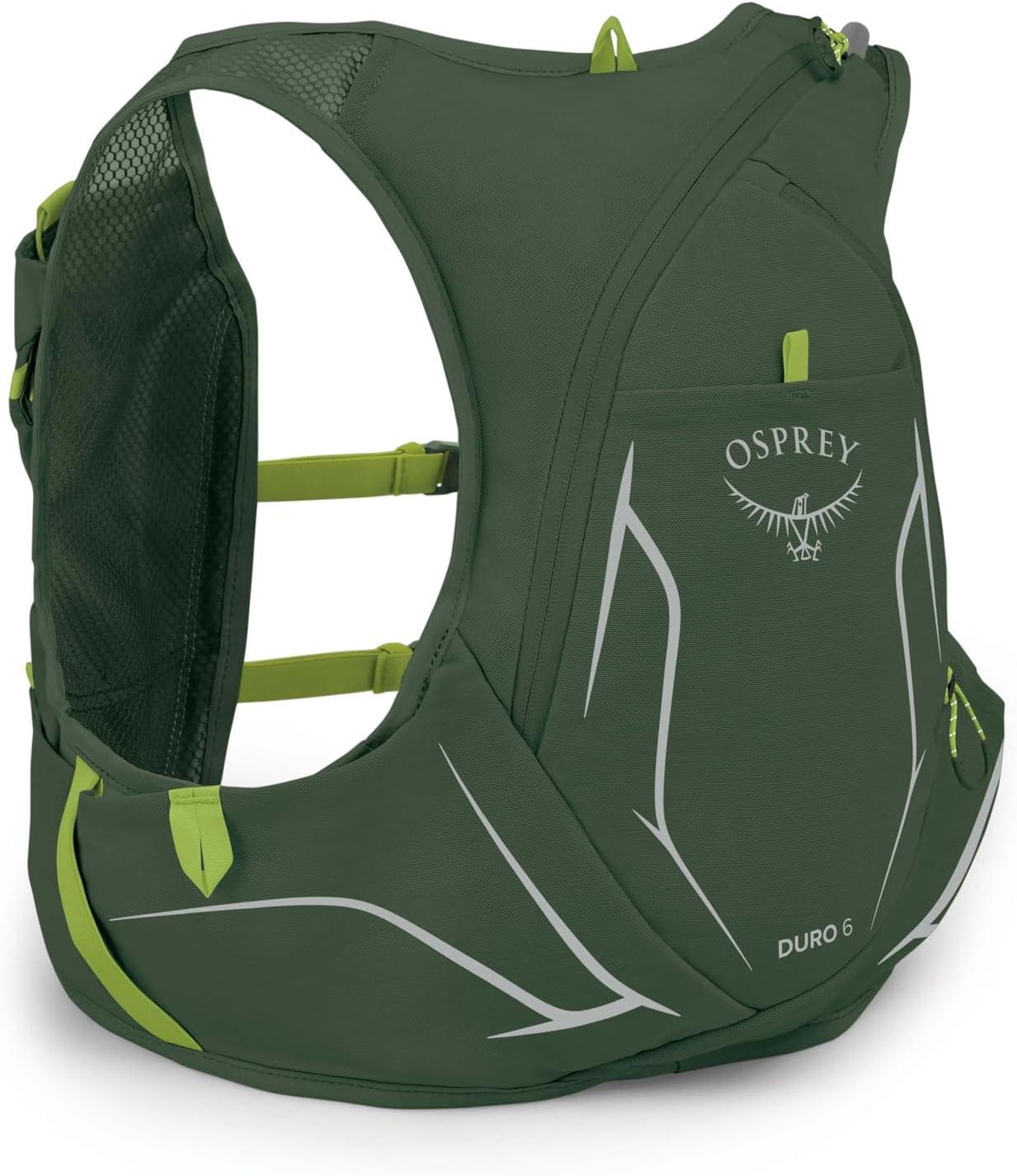 imageOsprey Duro 6L Mens Running Hydration Vest with Hydraulics ReservoirSeaweed GreenLimon
