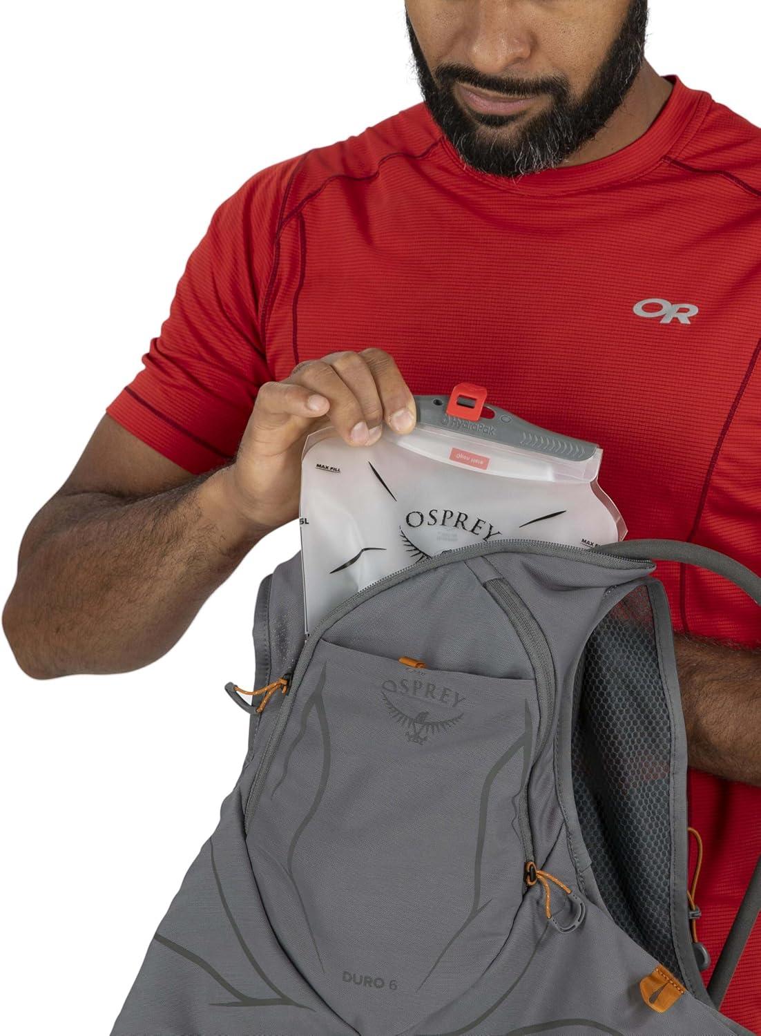 imageOsprey Duro 6L Mens Running Hydration Vest with Hydraulics ReservoirSeaweed GreenLimon