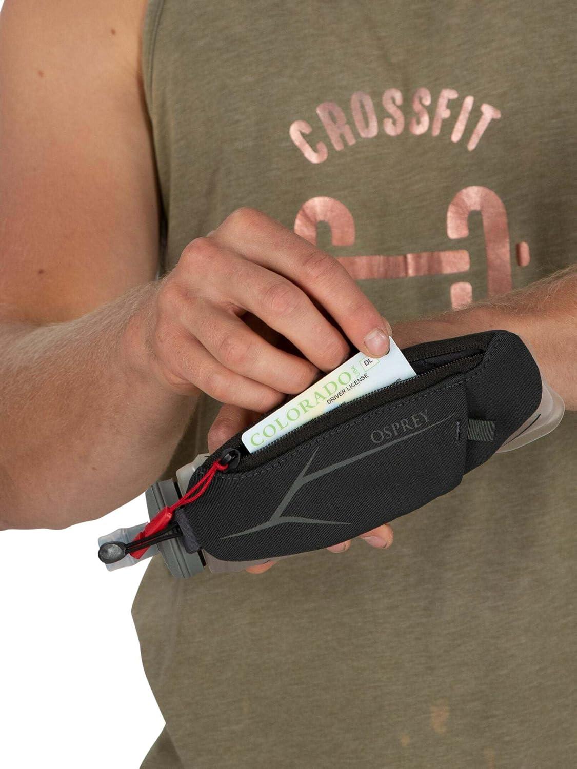 imageOsprey Duro Dyna Handheld Water Bottle with Hydraulics Soft Flask for Running Phantm GreyToffee Orange