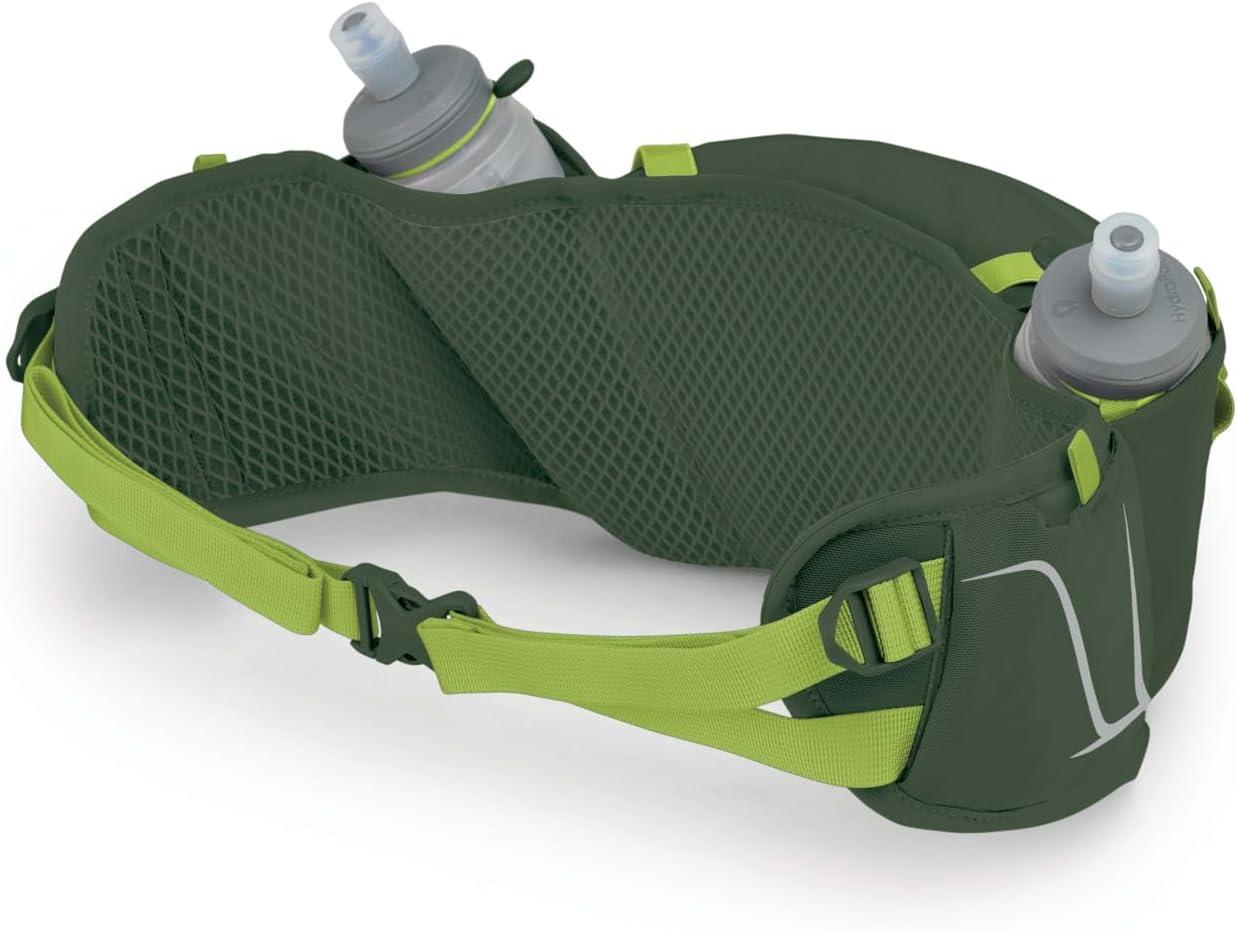 imageOsprey Duro Dyna Hydration Waist Pack with Hydraulics Soft Flasks for RunningSeaweed GreenLimon