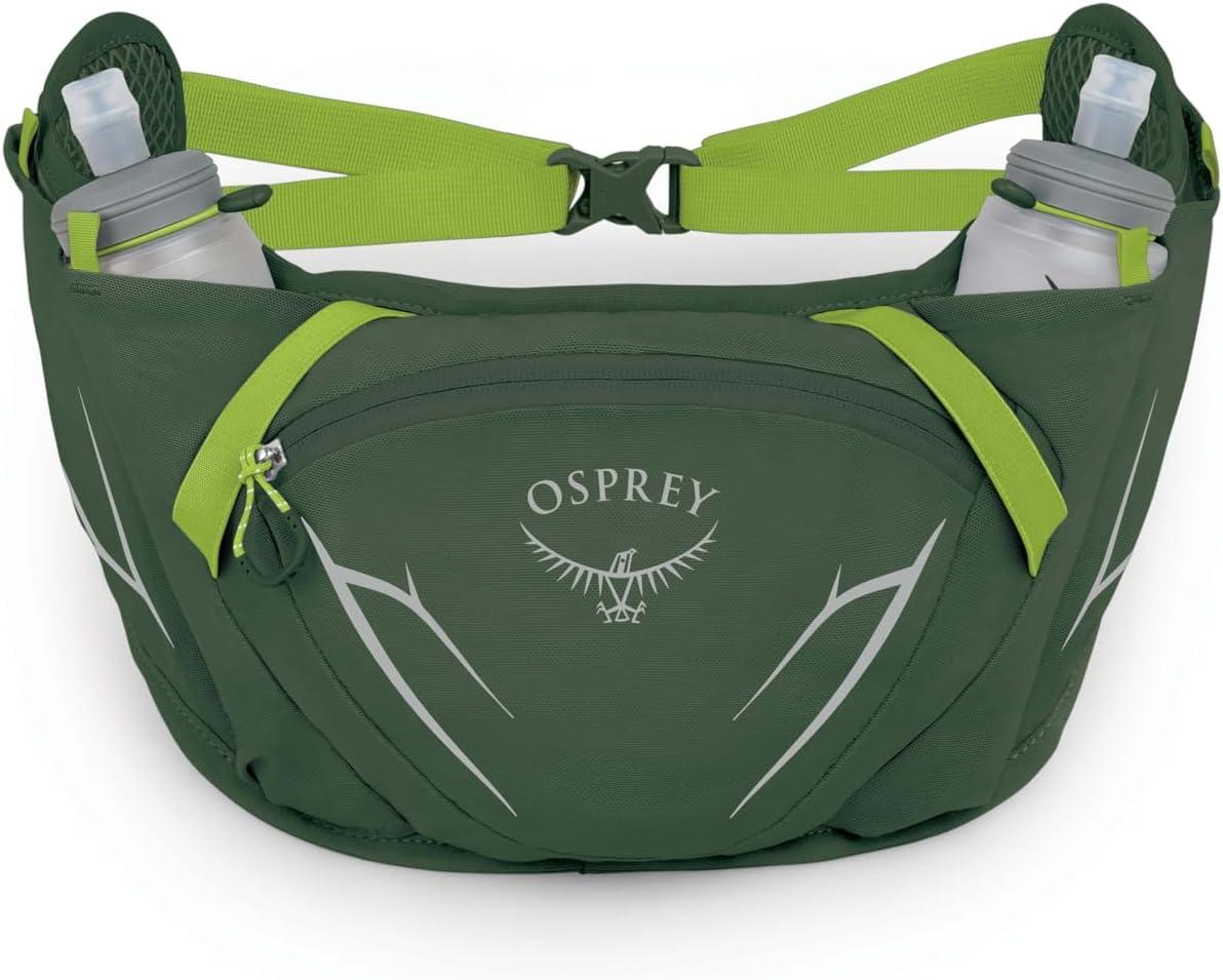 imageOsprey Duro Dyna Hydration Waist Pack with Hydraulics Soft Flasks for RunningSeaweed GreenLimon