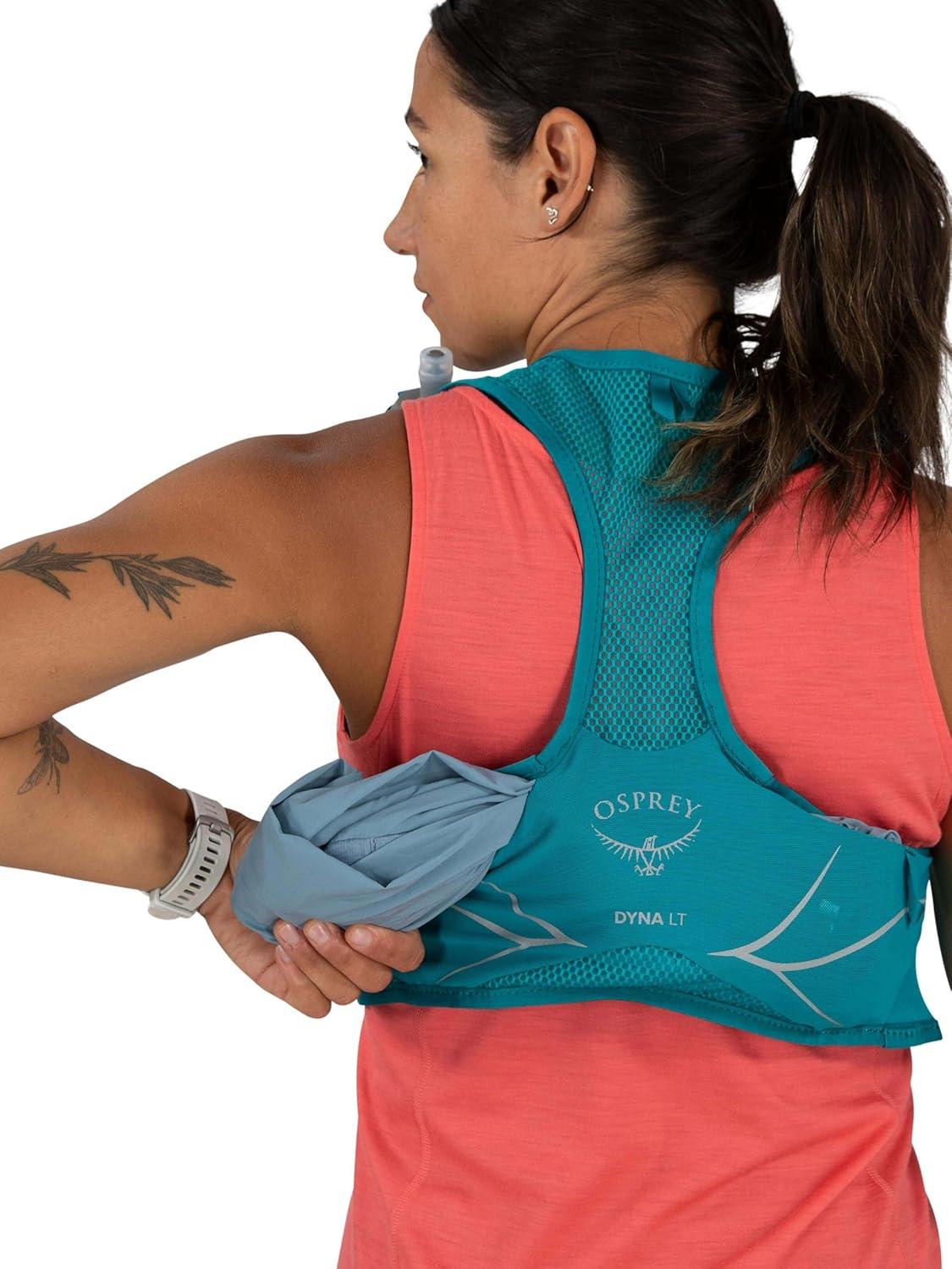 imageOsprey Dyna LT Womens Running Hydration Vest with Hydraulics Soft FlasksKakio Pink