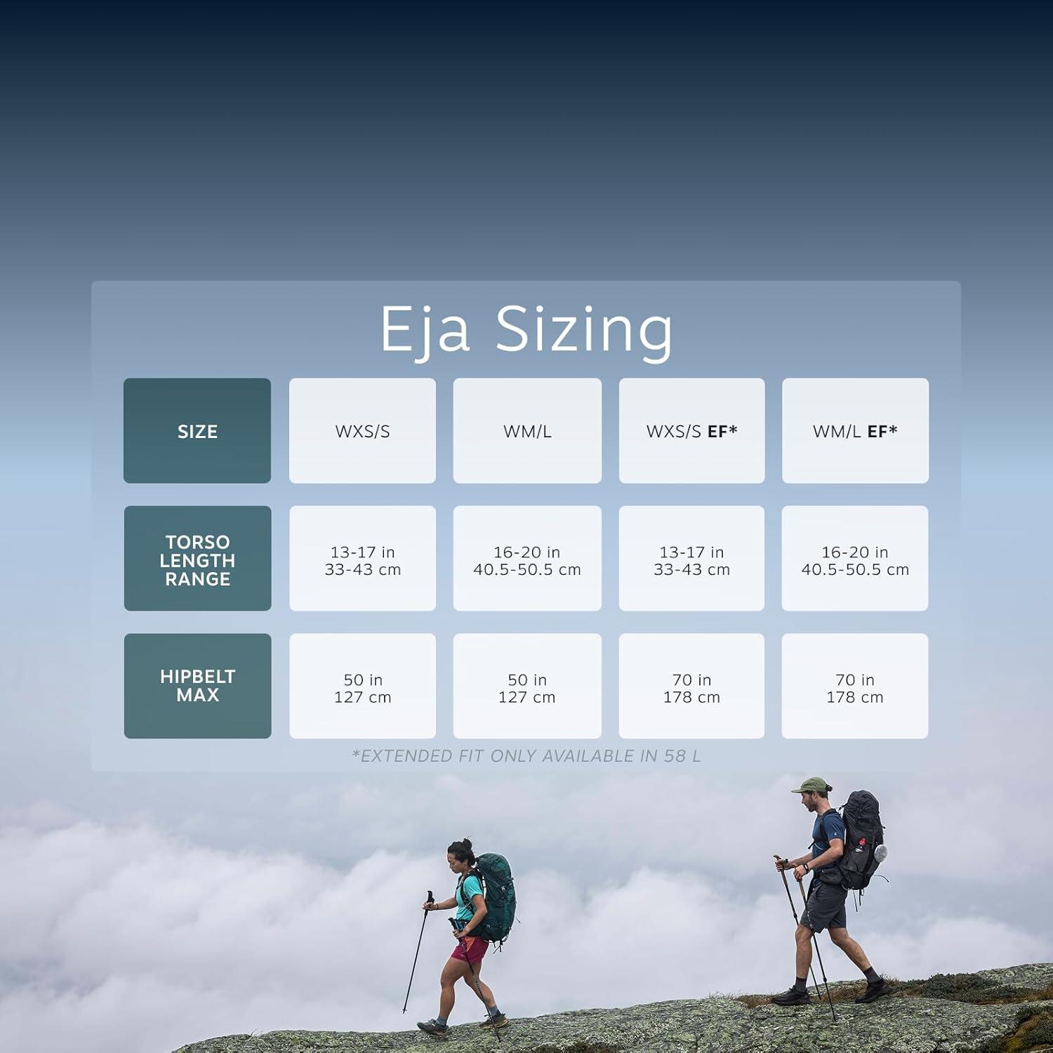 imageOsprey Eja 58 Womens Ultralight Backpacking BackpackDeep Teal