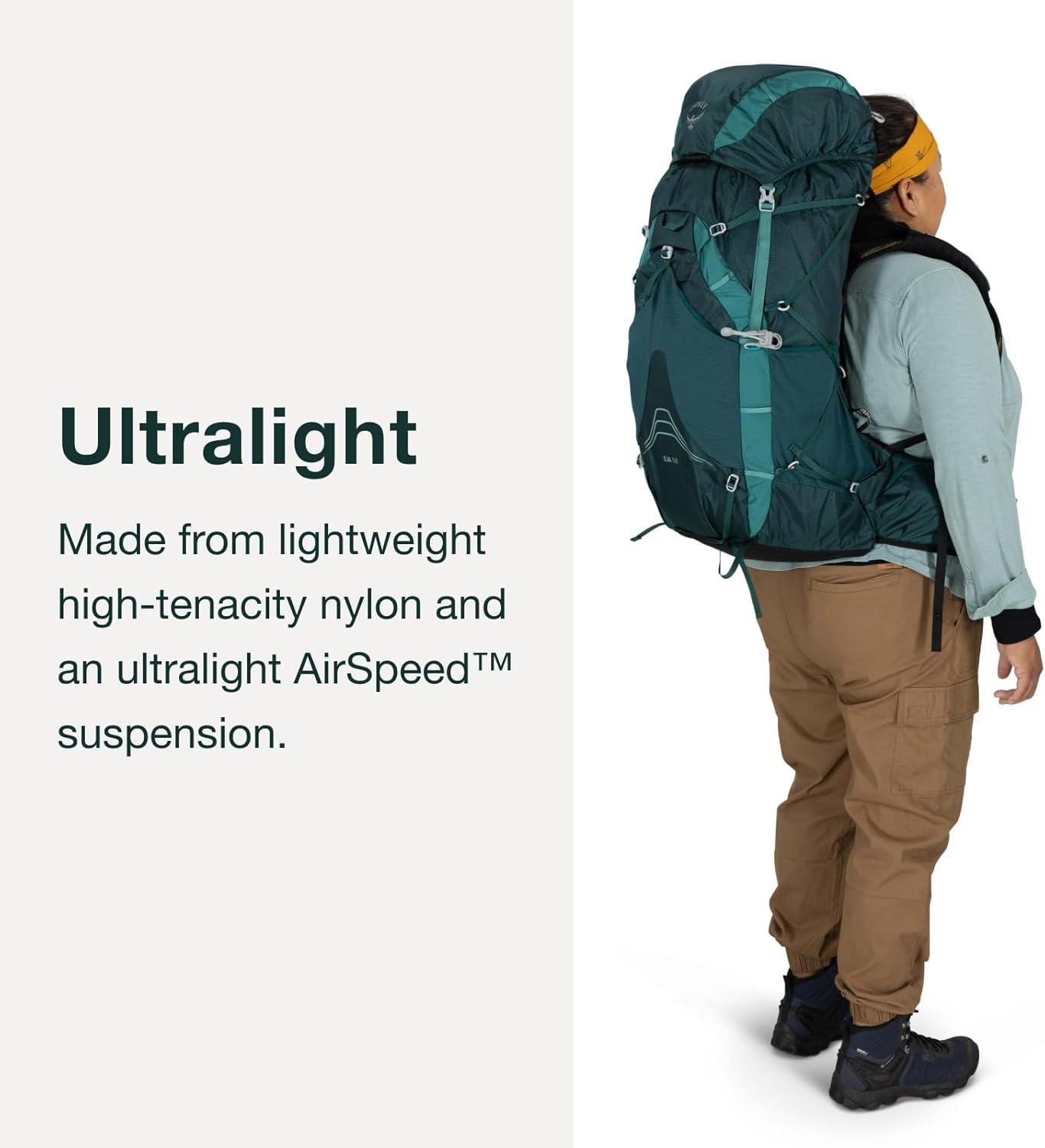 imageOsprey Eja 58 Womens Ultralight Backpacking BackpackDeep Teal