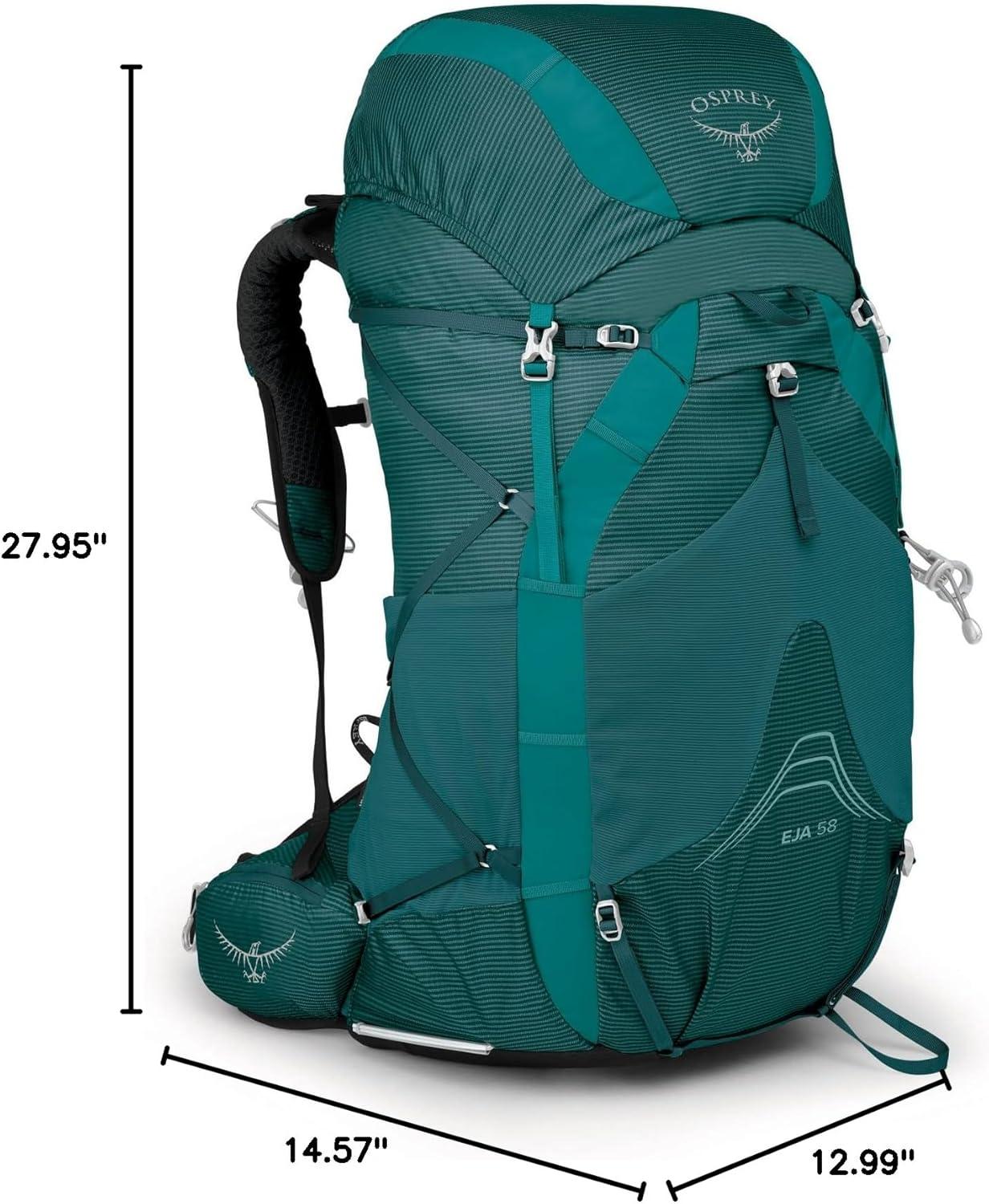 imageOsprey Eja 58 Womens Ultralight Backpacking BackpackDeep Teal