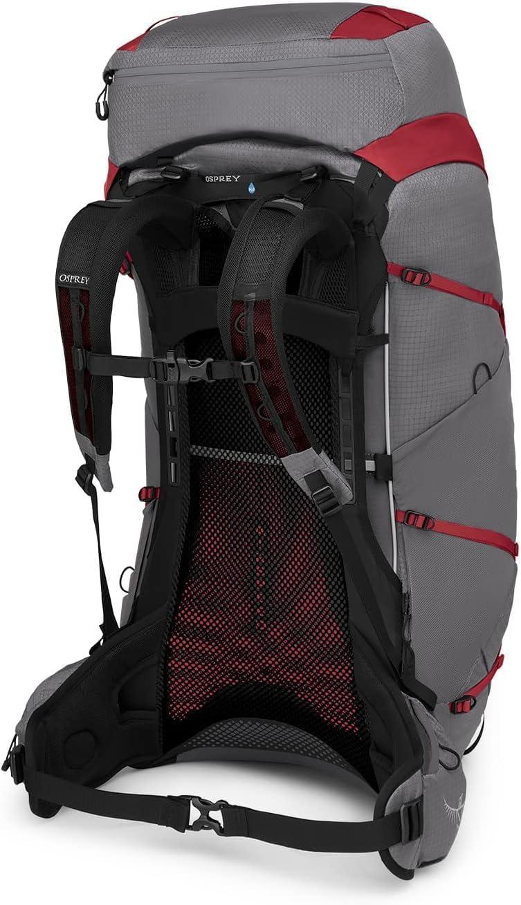imageOsprey Eja Pro 55L Womens Backpacking Backpack Dale GreyPoinsettia Red WMLWXSS
