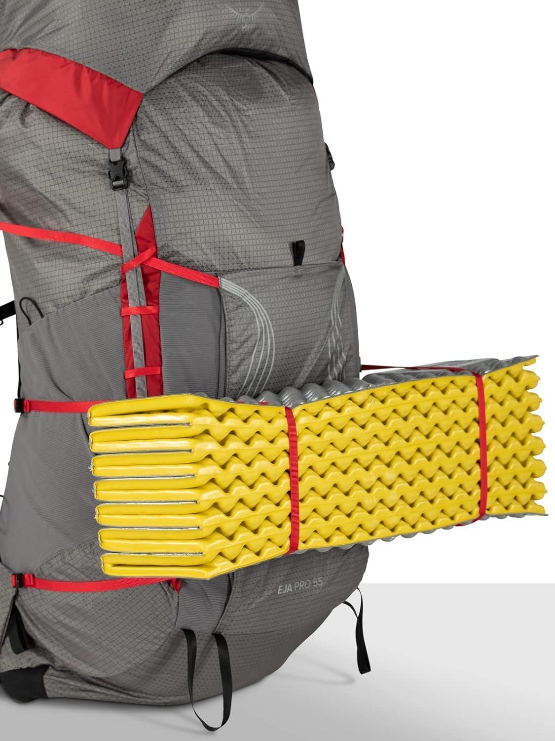 imageOsprey Eja Pro 55L Womens Backpacking Backpack Dale GreyPoinsettia Red WMLWXSS