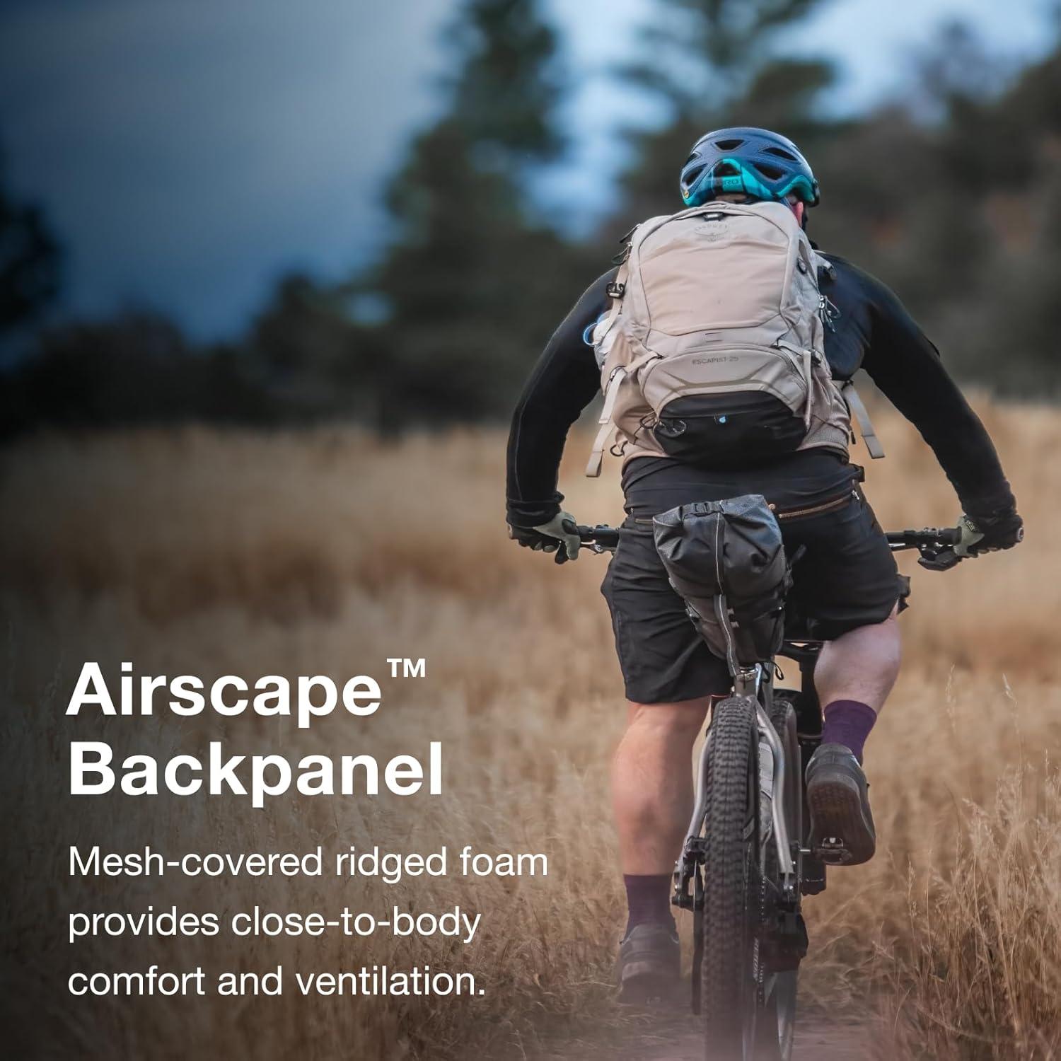 imageOsprey Escapist 20L Biking Backpack Black MediumLargeTan Concrete