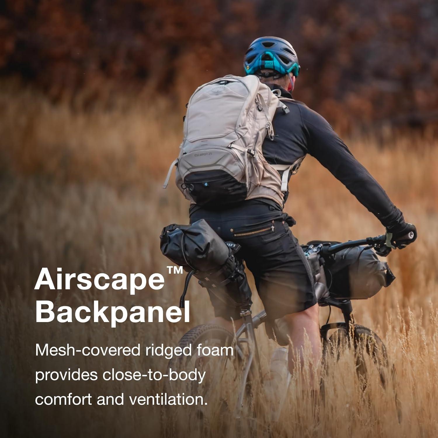 imageOsprey Escapist 20L Biking Backpack Black MediumLargeTan Concrete