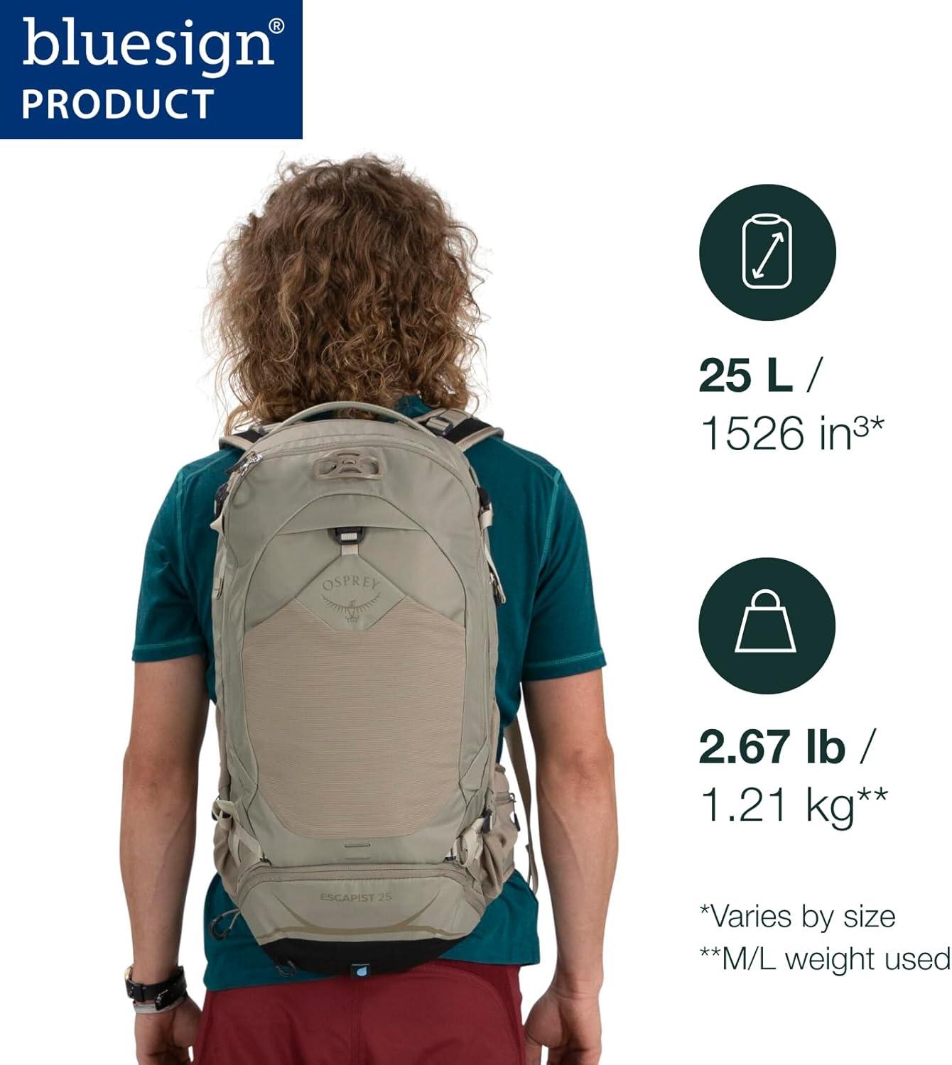 imageOsprey Escapist 20L Biking Backpack Black MediumLargeTan Concrete