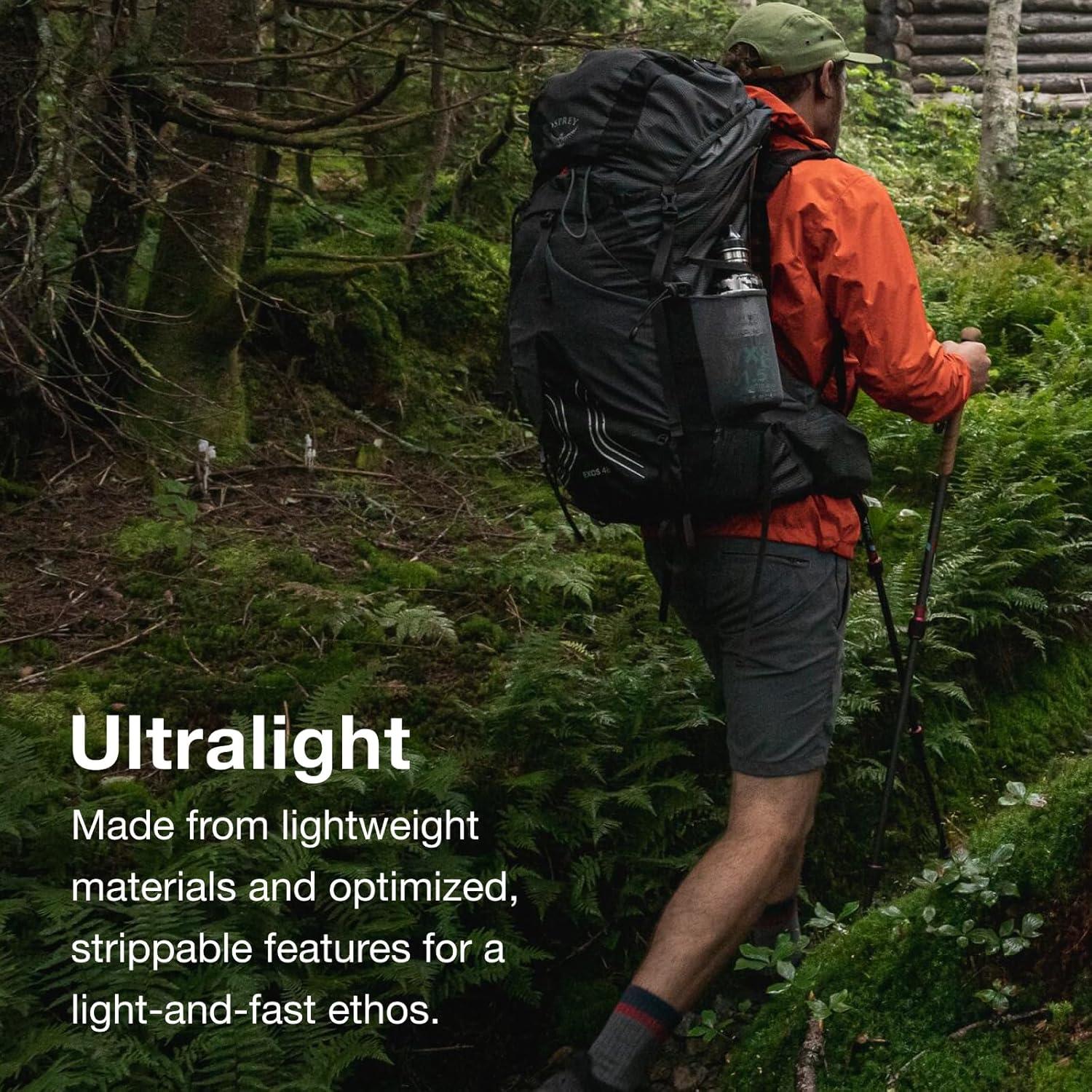 imageOsprey Exos 58 Mens Ultralight Backpacking BackpackDark Charcoal Grey