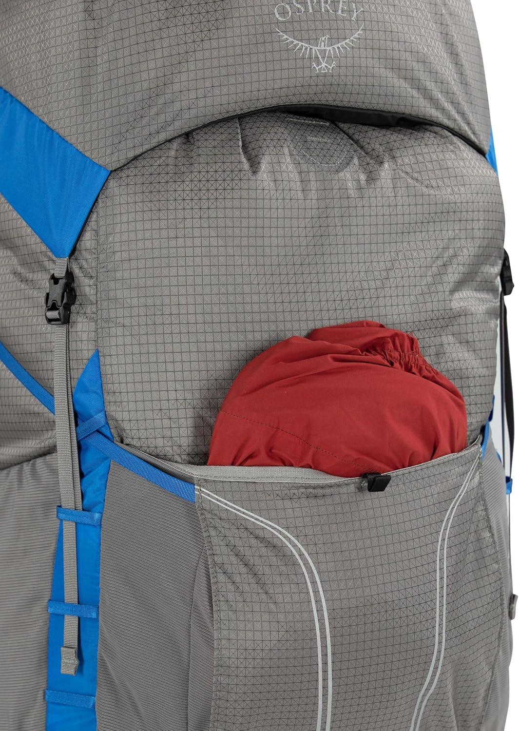 imageOsprey Exos Pro 55L Mens Backpacking Backpack Dale GreyAgam Blue LXLLarge XLarge