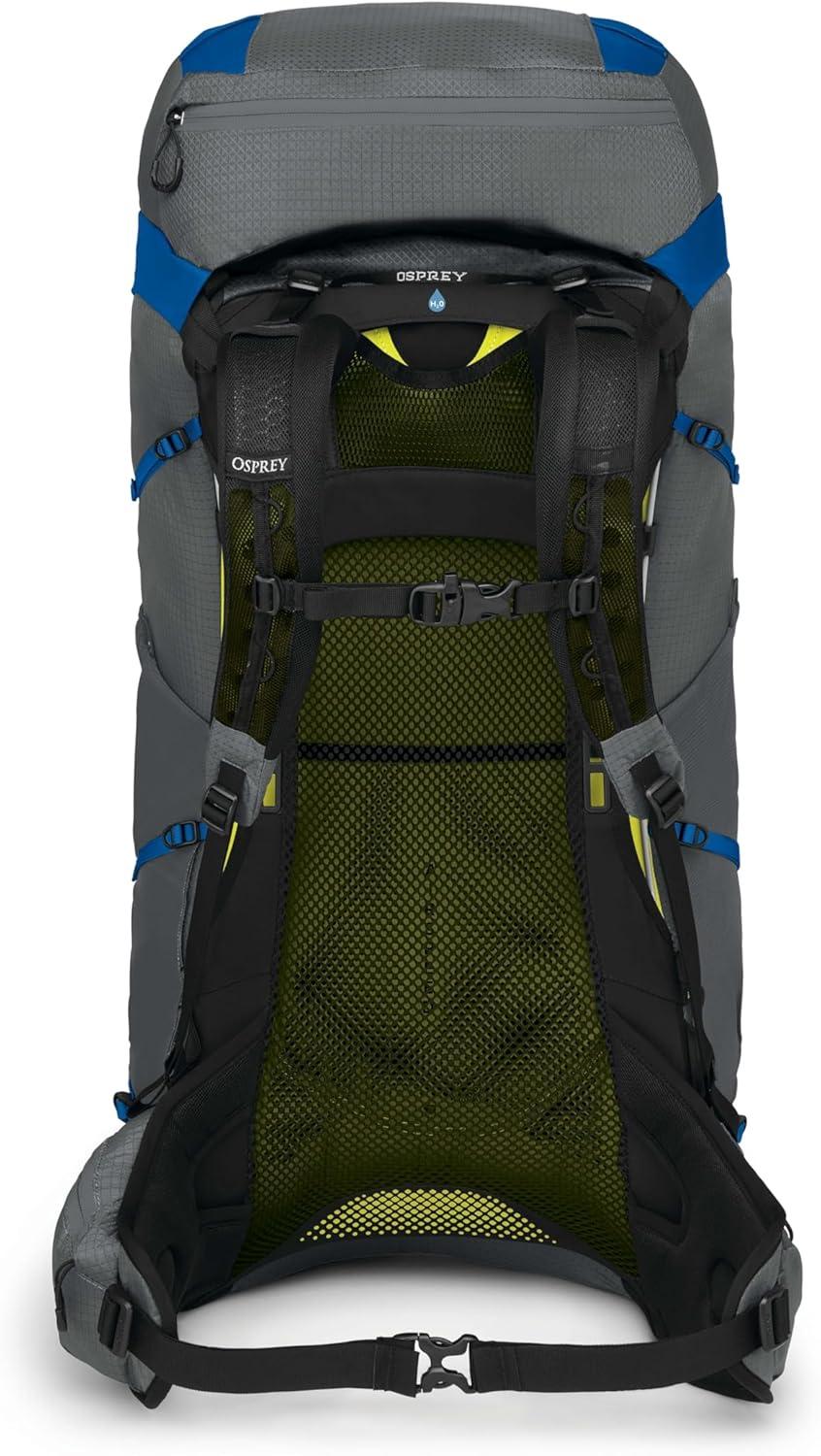 imageOsprey Exos Pro 55L Mens Backpacking Backpack Dale GreyAgam Blue LXLLarge XLarge