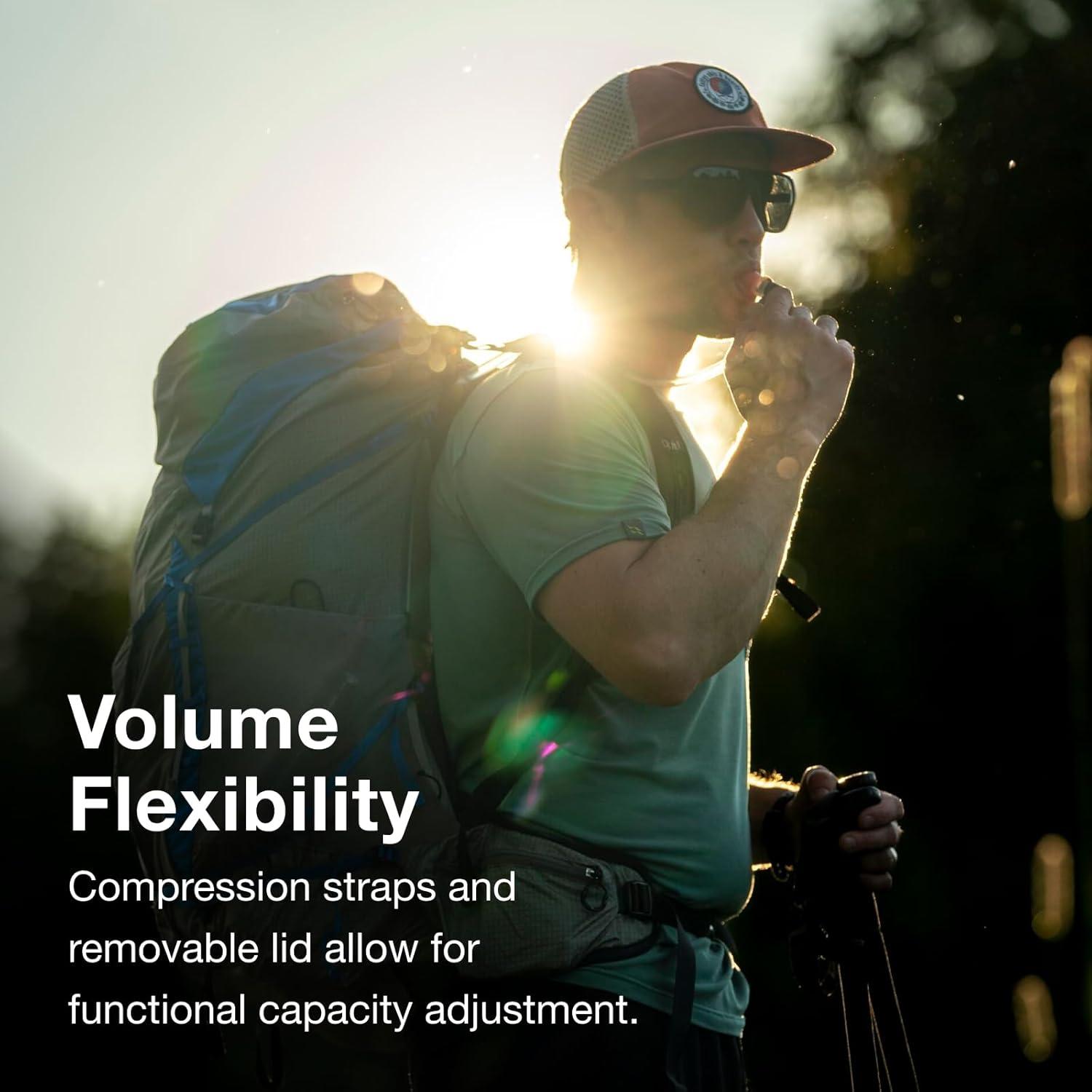 imageOsprey Exos Pro 55L Mens Backpacking Backpack Dale GreyAgam Blue LXLLarge XLarge