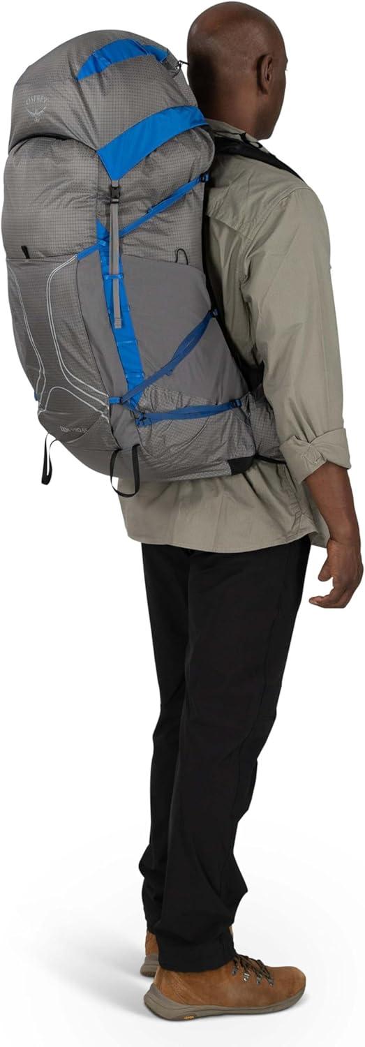 imageOsprey Exos Pro 55L Mens Backpacking Backpack Dale GreyAgam Blue LXLSmallMedium