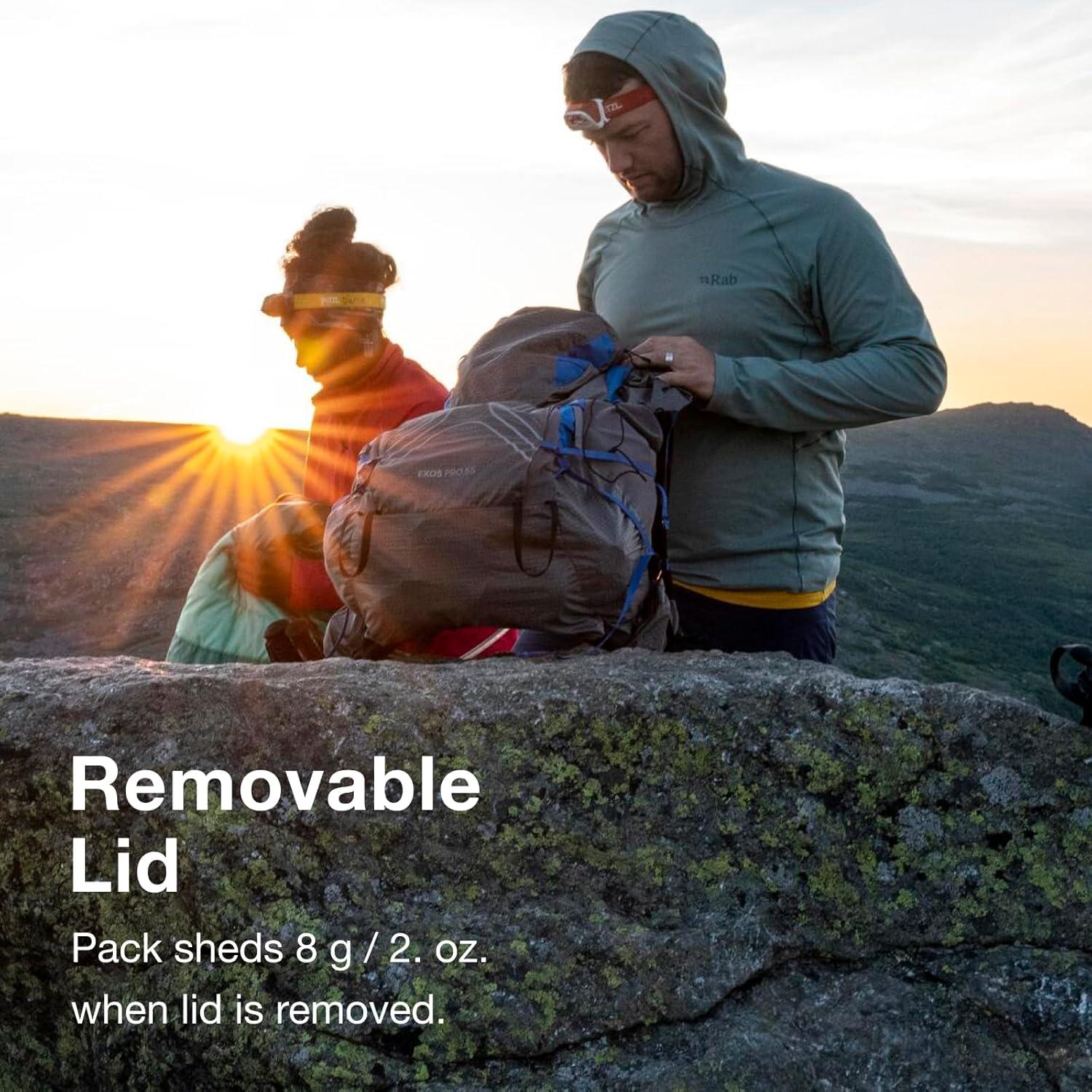 imageOsprey Exos Pro 55L Mens Backpacking Backpack Dale GreyAgam Blue LXLSmallMedium