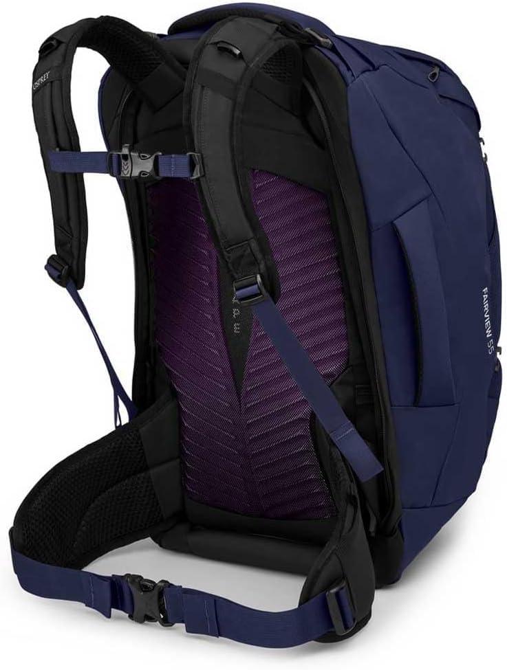 imageOsprey Fairview 55L Womens Travel Backpack BlackWinter Night Blue