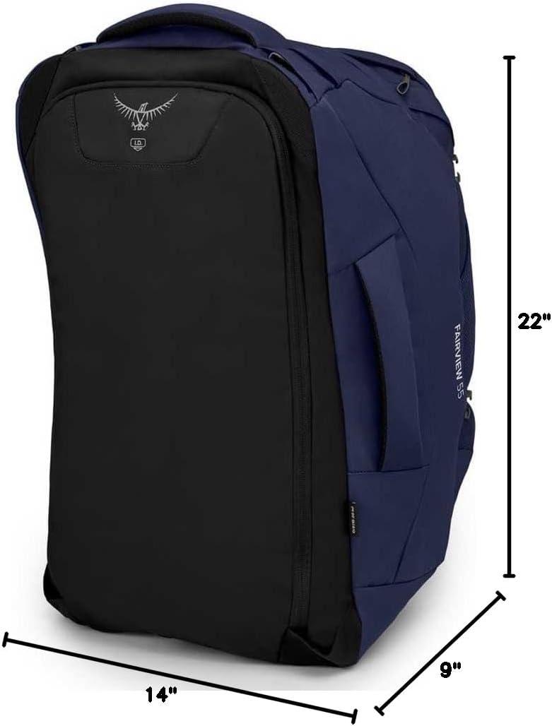 imageOsprey Fairview 55L Womens Travel Backpack BlackWinter Night Blue