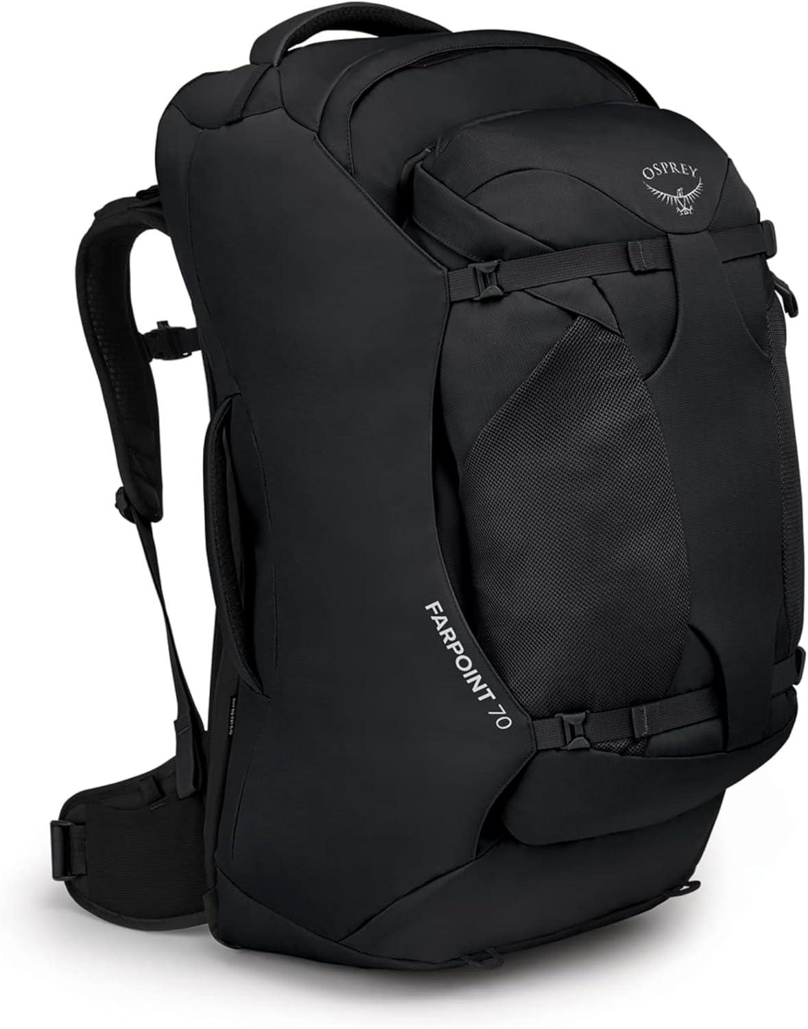 imageOsprey Farpoint 55L Mens Travel Backpack Gopher GreenBlack