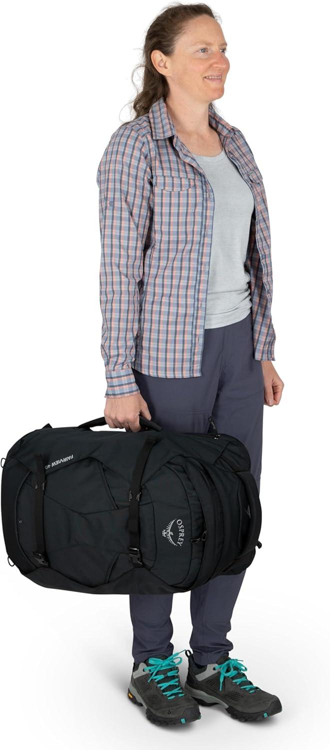 imageOsprey Farpoint 55L Mens Travel Backpack Gopher GreenBlack