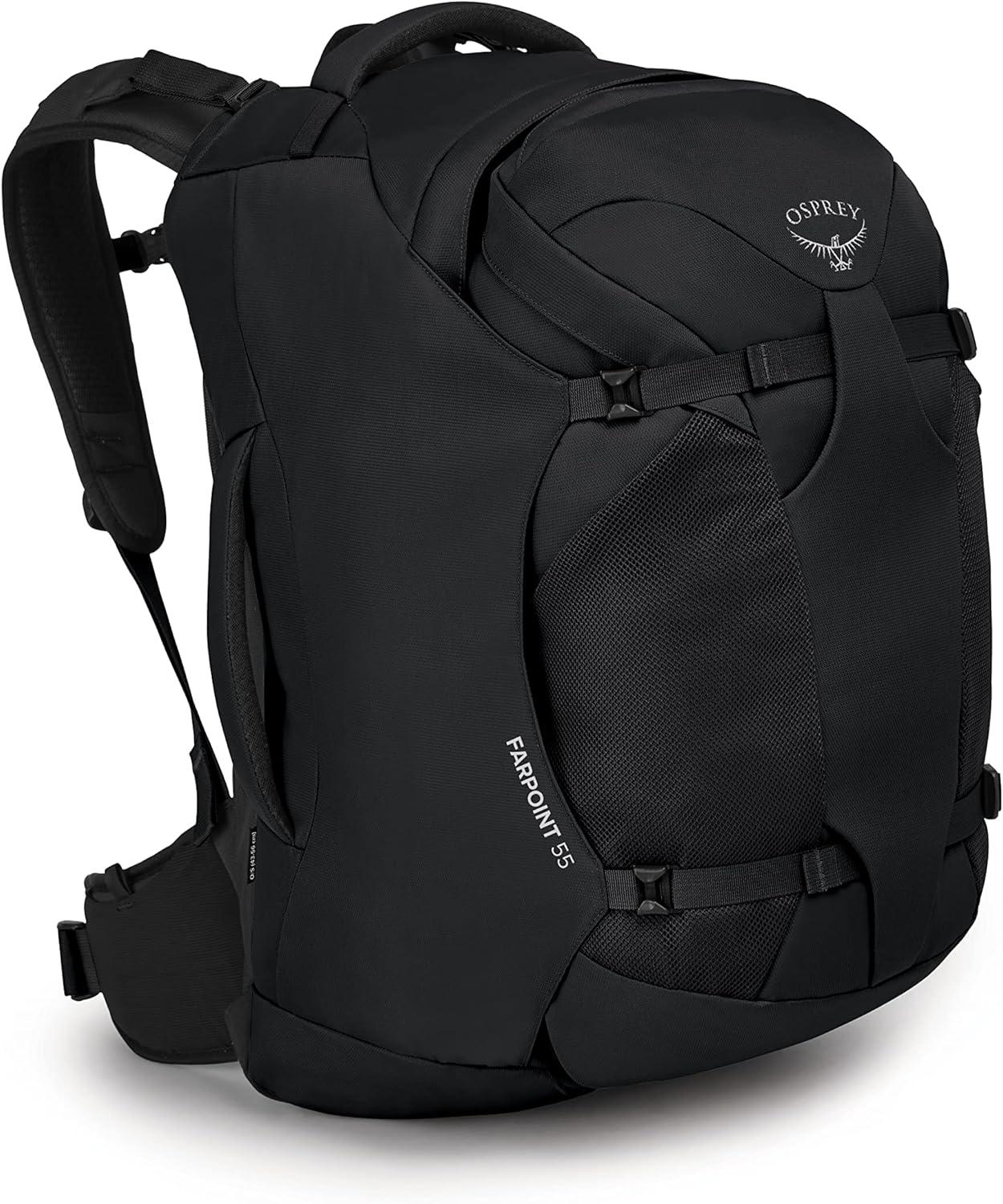 imageOsprey Farpoint 55L Mens Travel Backpack Gopher GreenBlack
