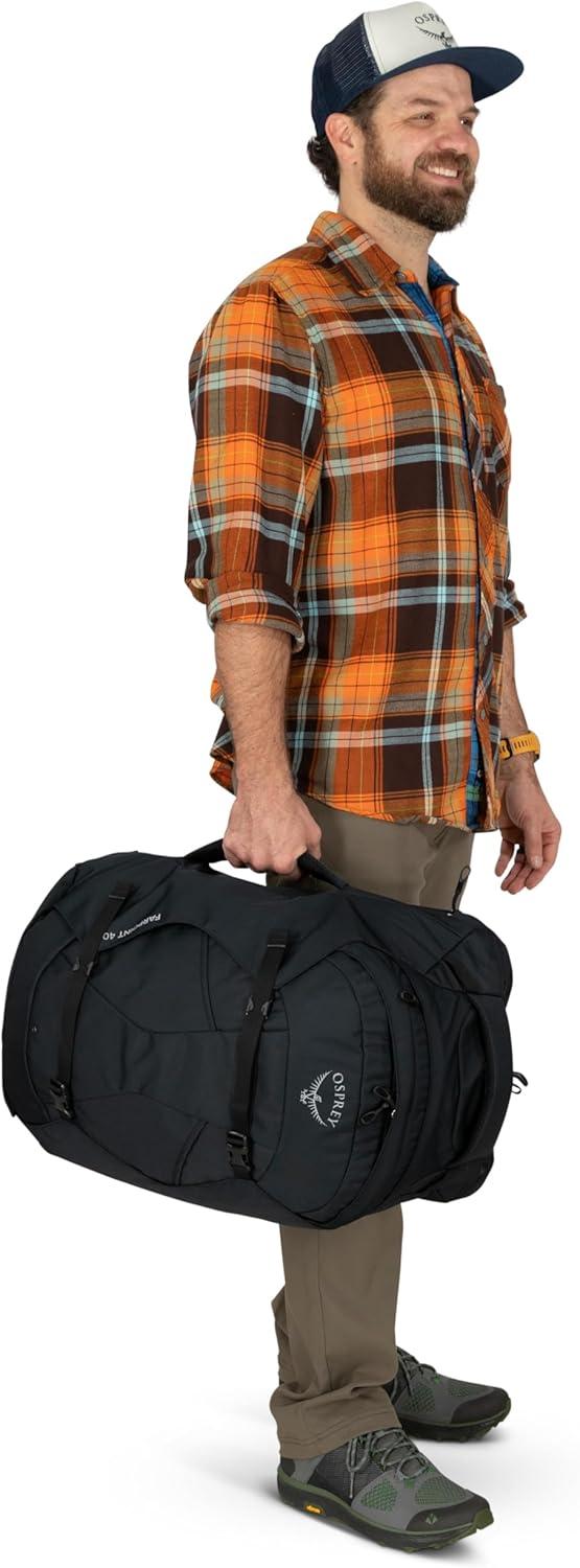 imageOsprey Farpoint 55L Mens Travel Backpack Gopher GreenBlack