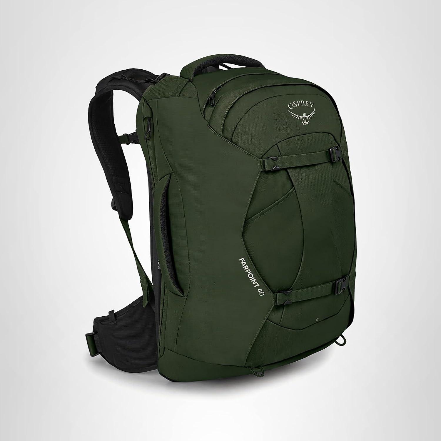 imageOsprey Farpoint 55L Mens Travel Backpack Gopher GreenGopher Green